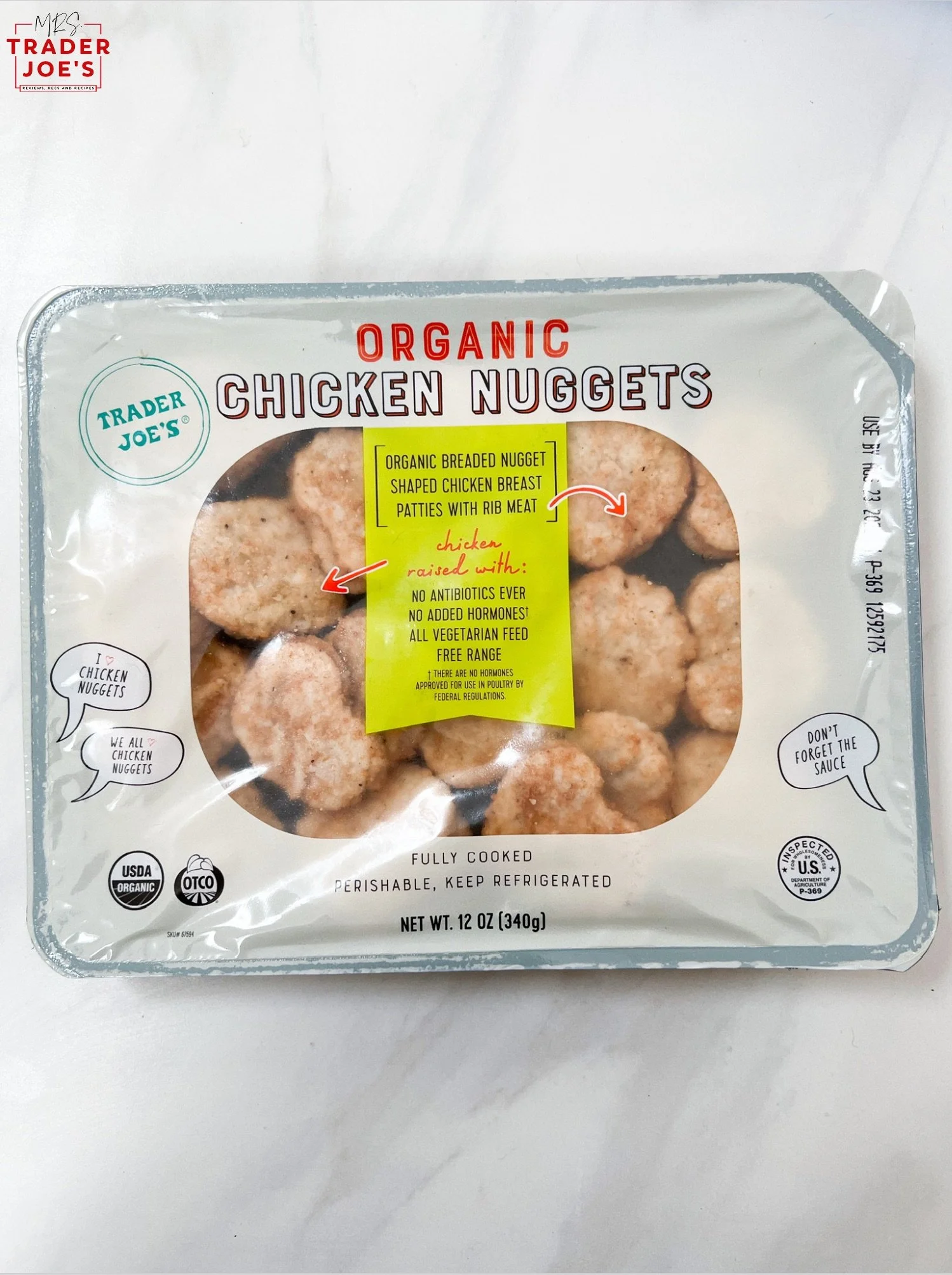 Organic Chicken Nuggets — Mrs. Trader Joe's