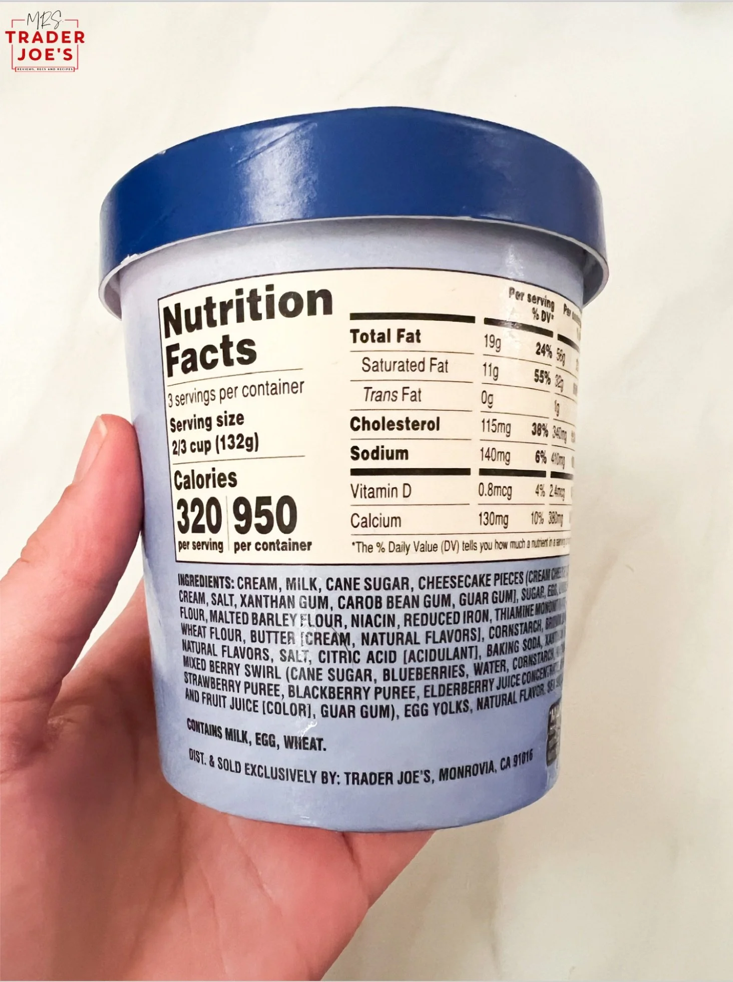 Wildberry Cheesecake Ice Cream — Mrs. Trader Joe's