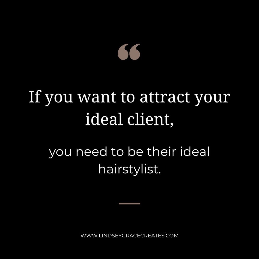 This probably sounds obvious but I see it a lot. 

Stylists want more of a specific type of client in their chair but they&rsquo;re not doing the things it takes to attract and/or retain that client.

You want clients that are willing to pay luxury p
