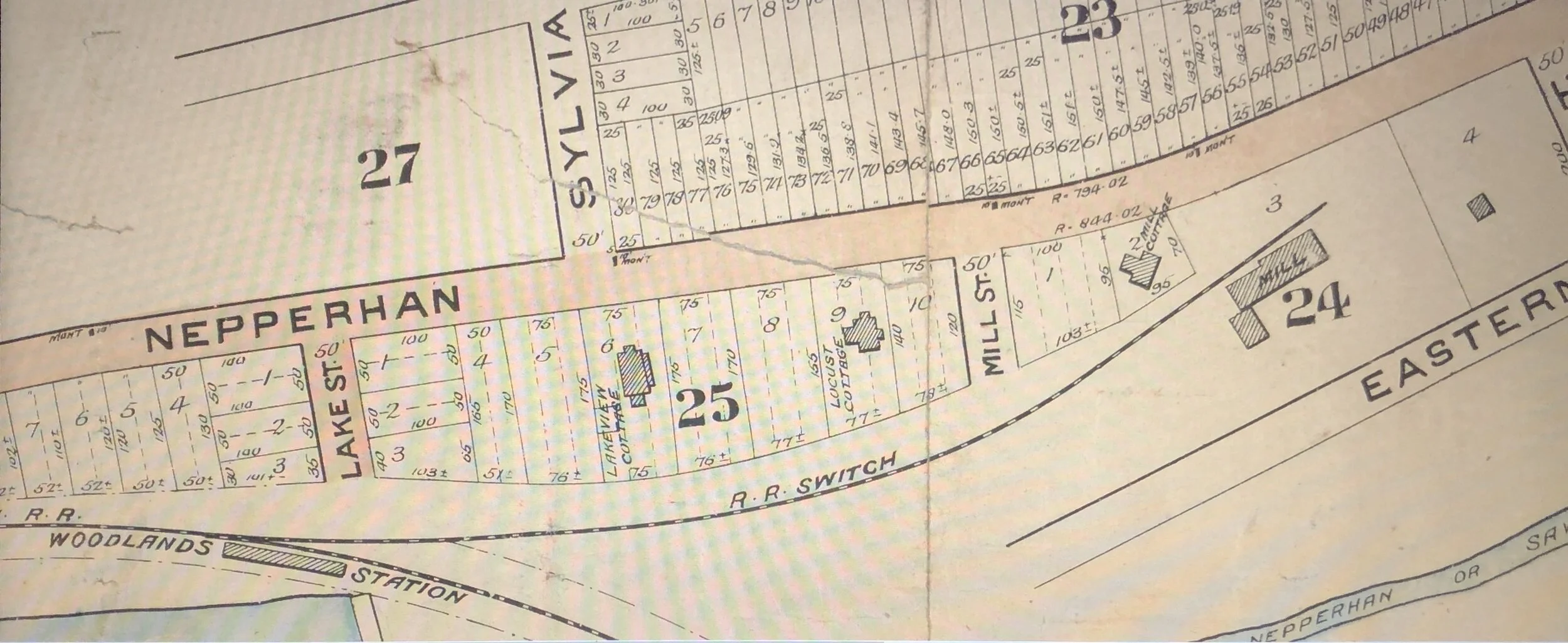1890 Subdivision Map by the Ardsley Land Company