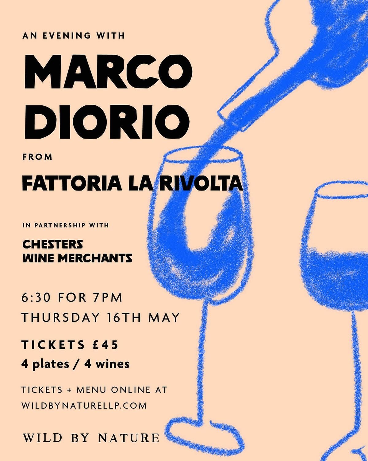 Join us for an evening with Marco Diorio from Fattoria la Rivolta. You will enjoy a Neapolitan inspired menu by the Bulls Head Team, wines from the vineyard; Fattoria La Rivolata, Taburno.&nbsp;
Spaces are limited. See link in bio for tickets