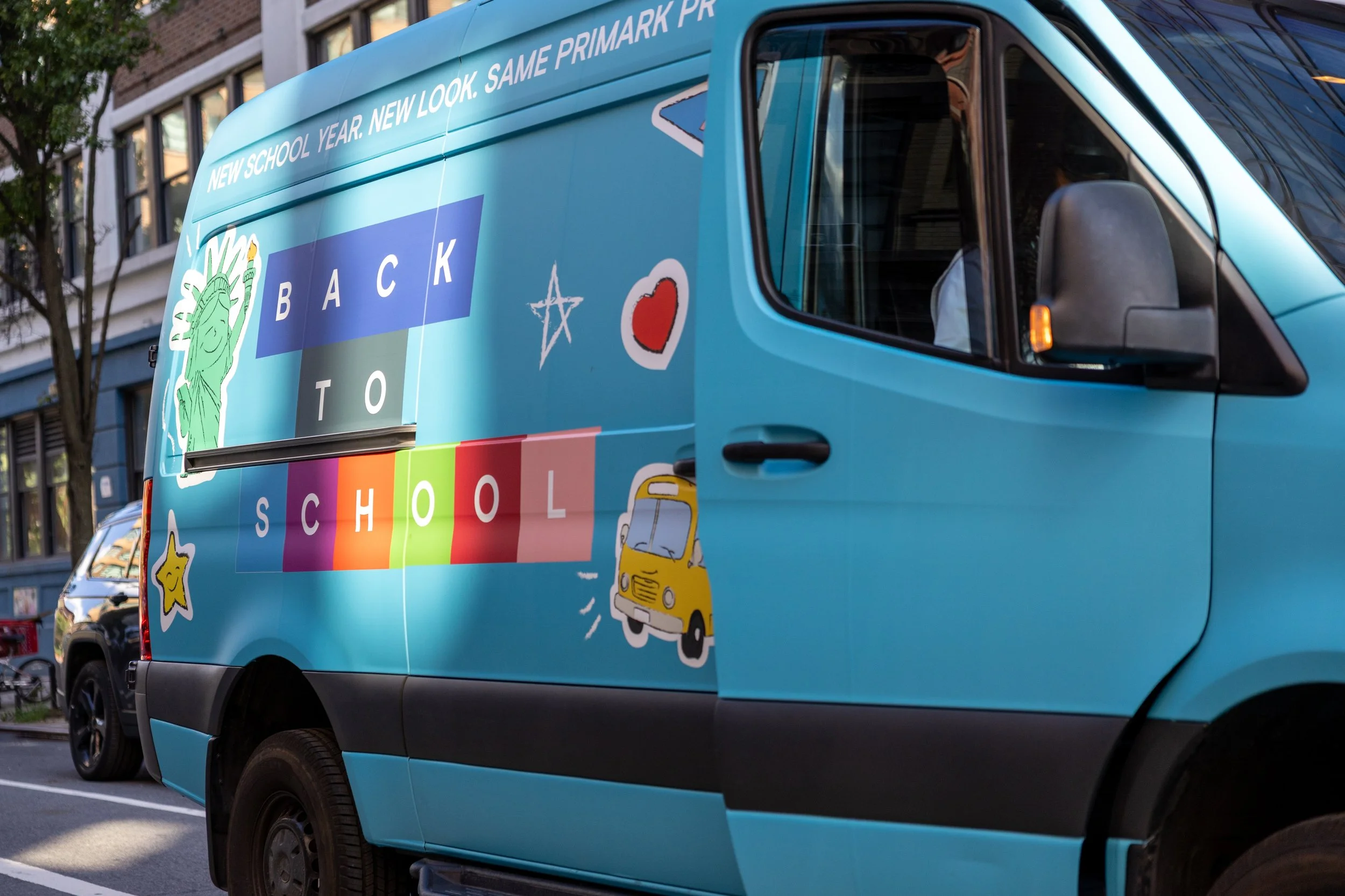 Primark NYC PR Kit/Back to School Stunt Activation: Branded Delivery Van (Concept and Creative Direction)