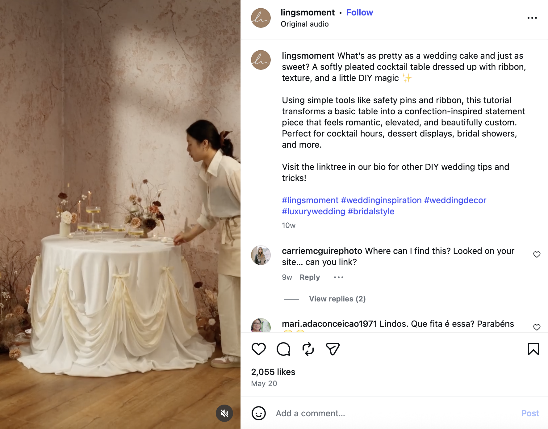 Ling's Moment Social Copy