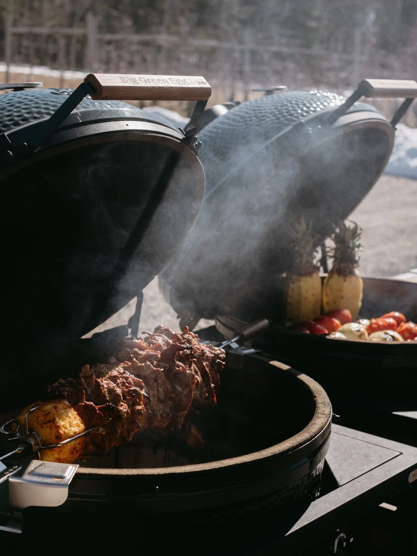 If you need us, we&rsquo;ll be over here beating the springtime blues with Palomas and Al Pastor on the @biggreenegg rotisserie. The wind may be cold, but the fire is hot and chef @arvizuricoadrian &lsquo;s tortillas are fresh and tasty.

📸 @lauryns