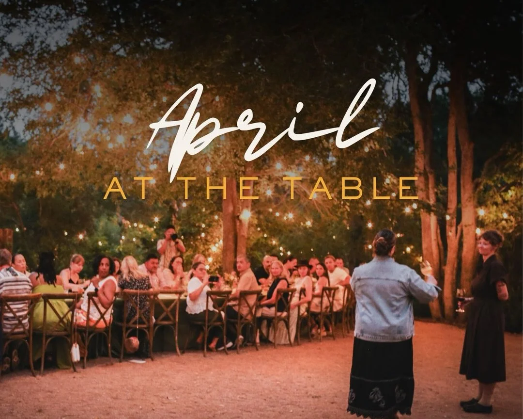 Our April was filled with blooming tulips and the bright green flavors of spring. Pastels and rainy day greys and the deep ruby of red wine. The month&rsquo;s mood boards covered three southern Suppers, each with its own personality defined by place 