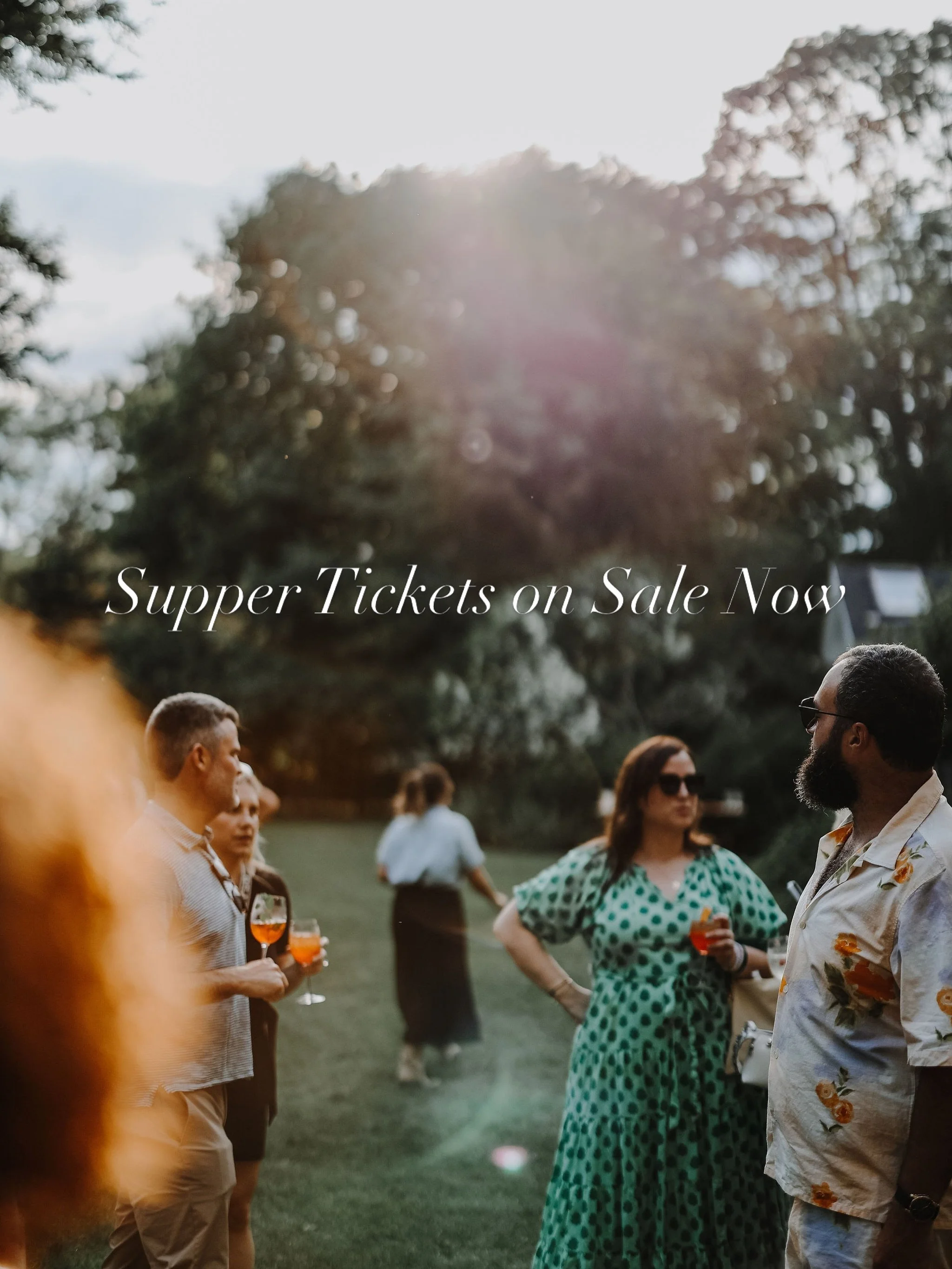 Supper tickets are now available in the shop! Some only have a few left, so take a browse and start planning your summer travels! We can&rsquo;t wait to see you at the table. 

Know which one you want already? Head to our stories for direct links ✨