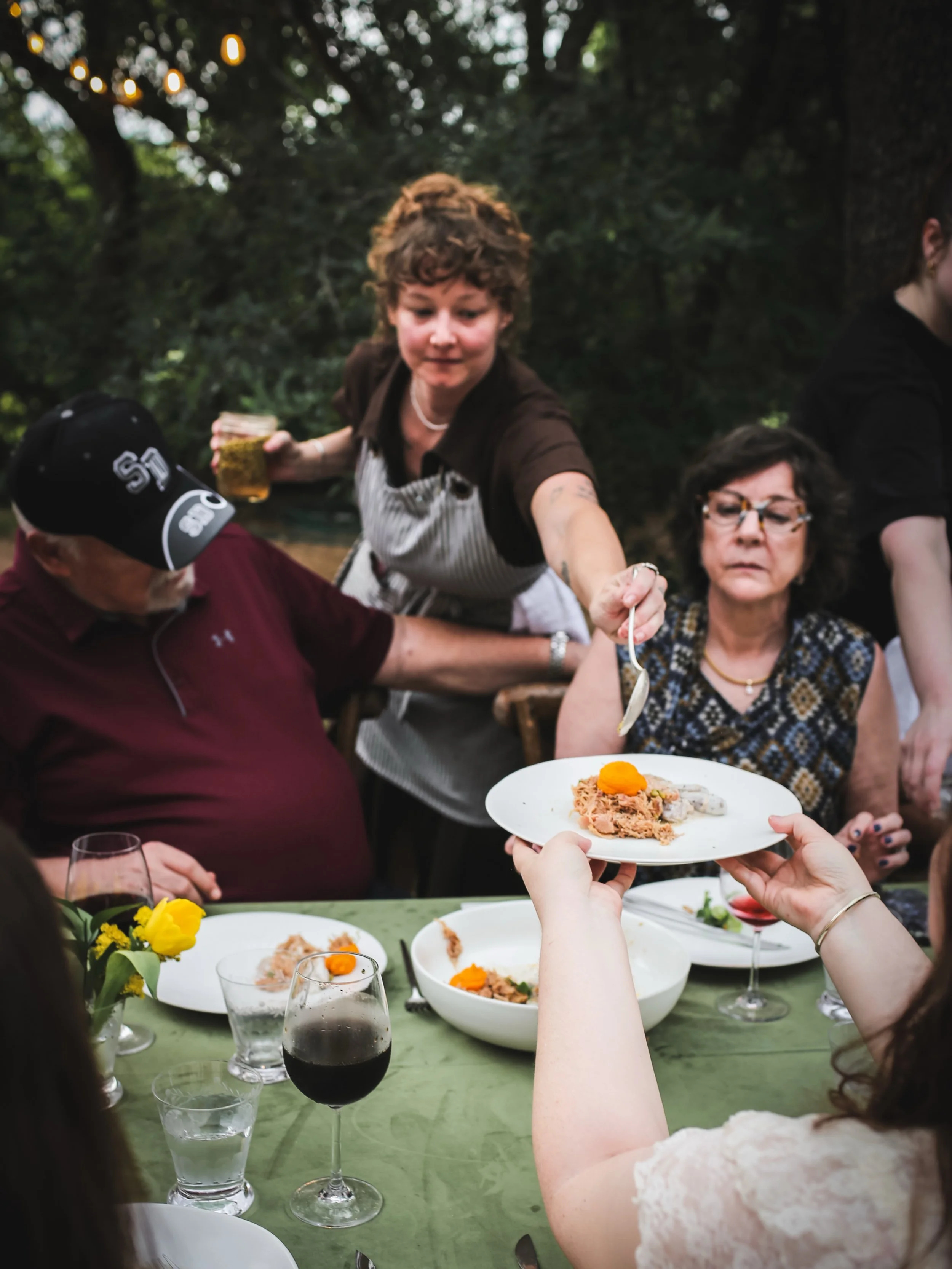 @miss_watson arrived at @thewildflowerbarn for our Austin Supper with a collection of wild foraged and fermented ingredients unfamiliar to many. She lovingly transformed the wild treasure of Texas Hill Country into incredible delicacies, and wove the