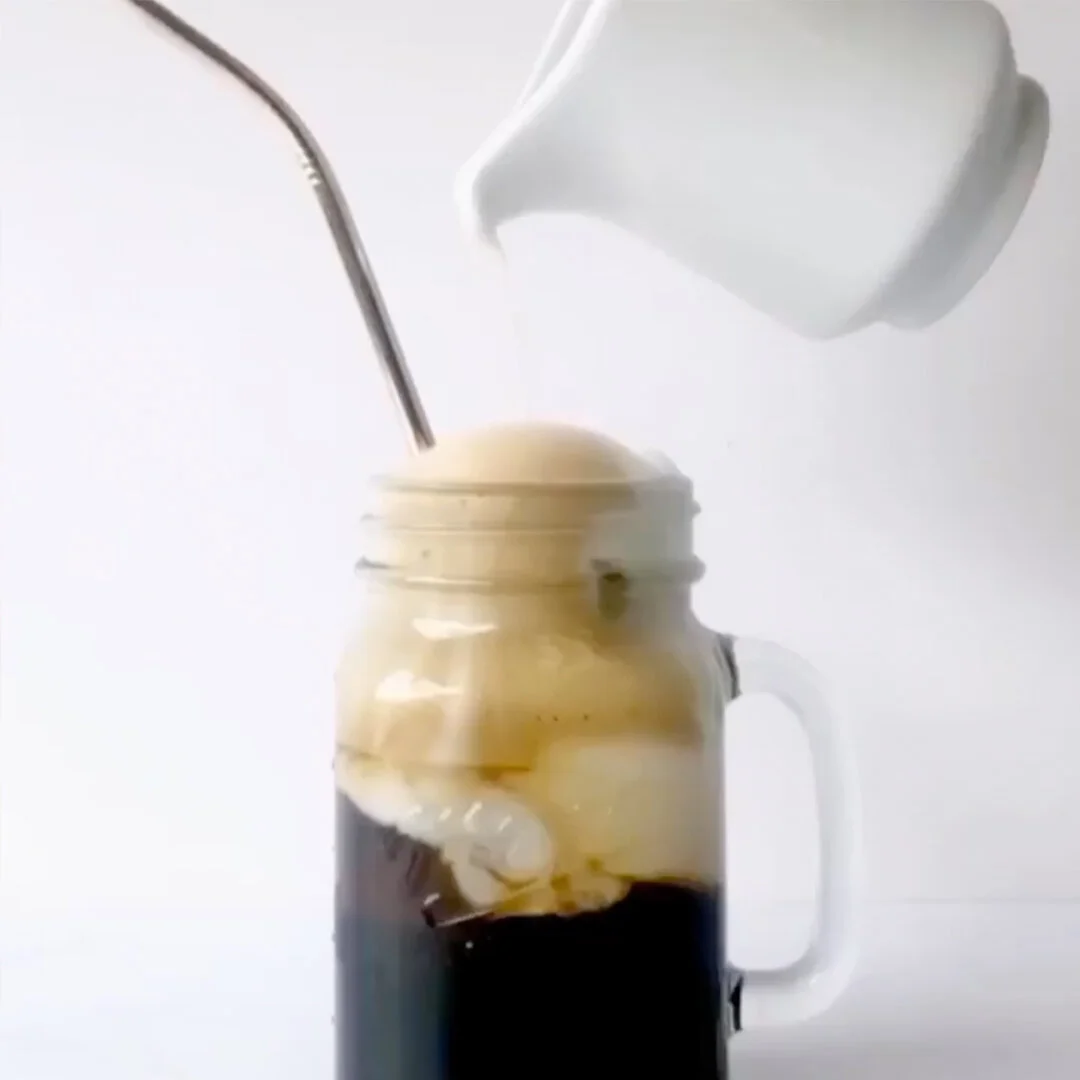 *fake* coffee with homemade cashew coconut creamer