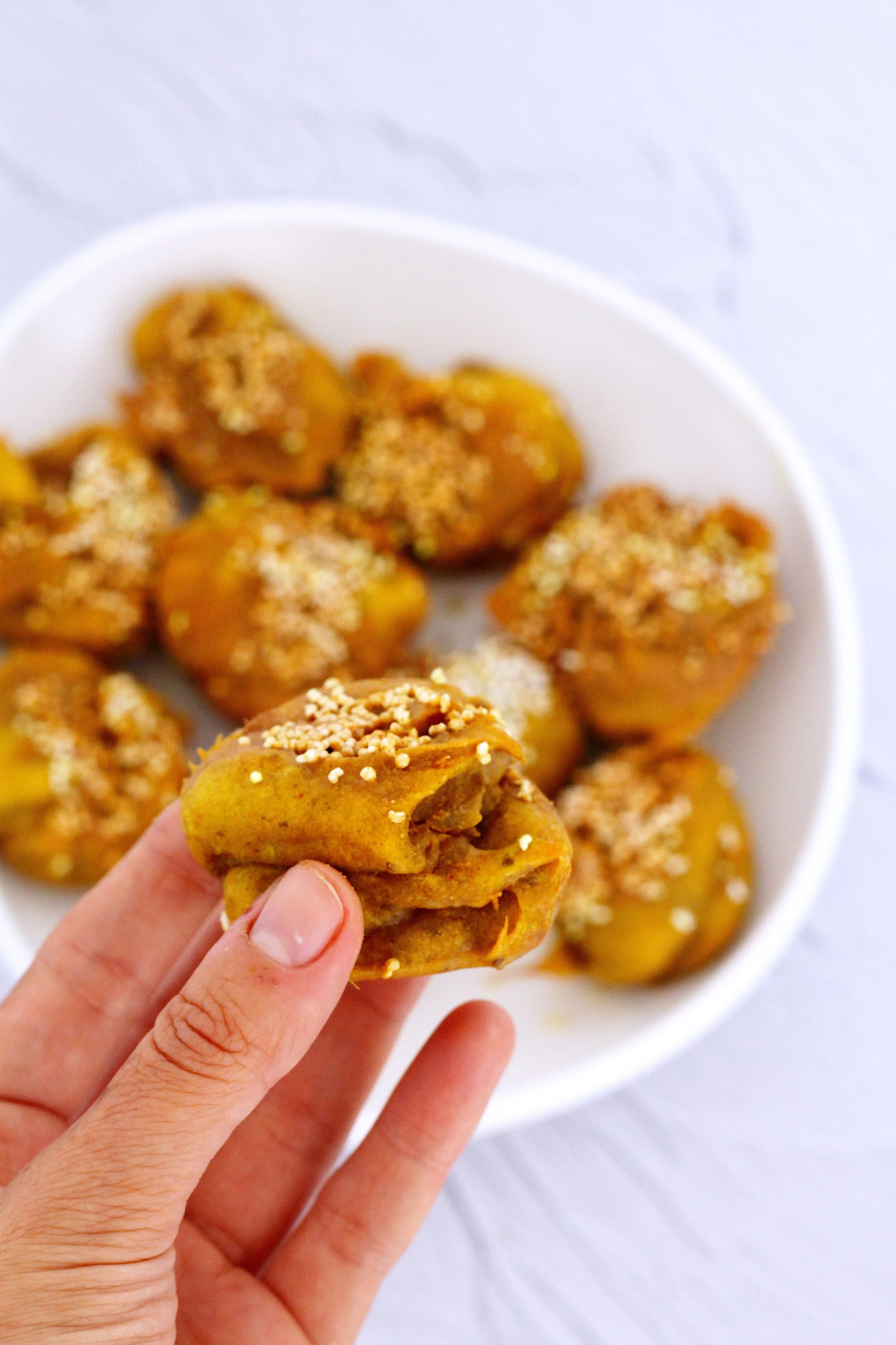 AIR FRYER GOLDEN MILK BITES