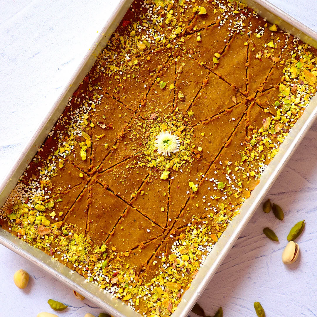 PUMPKIN CHICKPEa BESAN BURFI