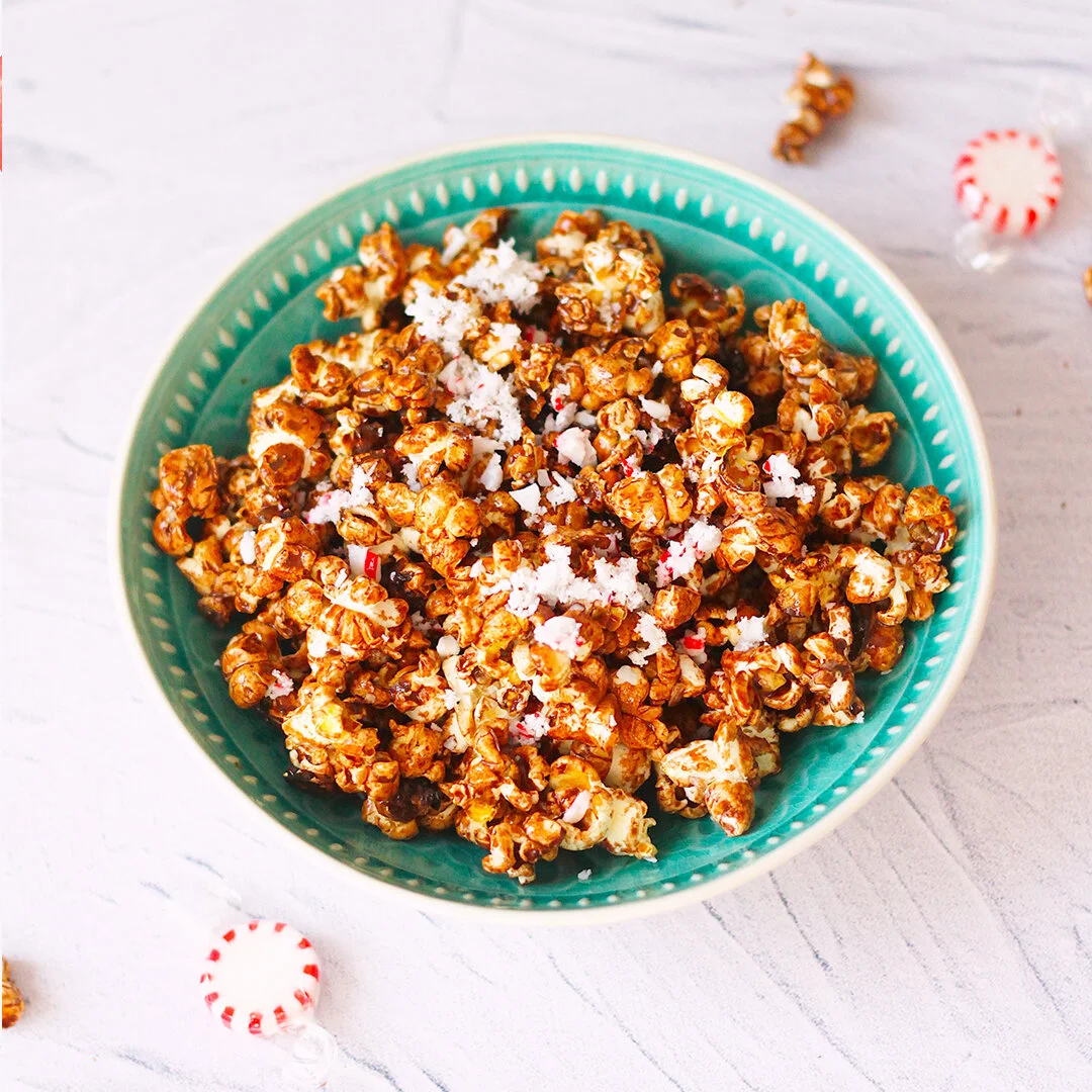 PEPPERMINT BARK POPCORN