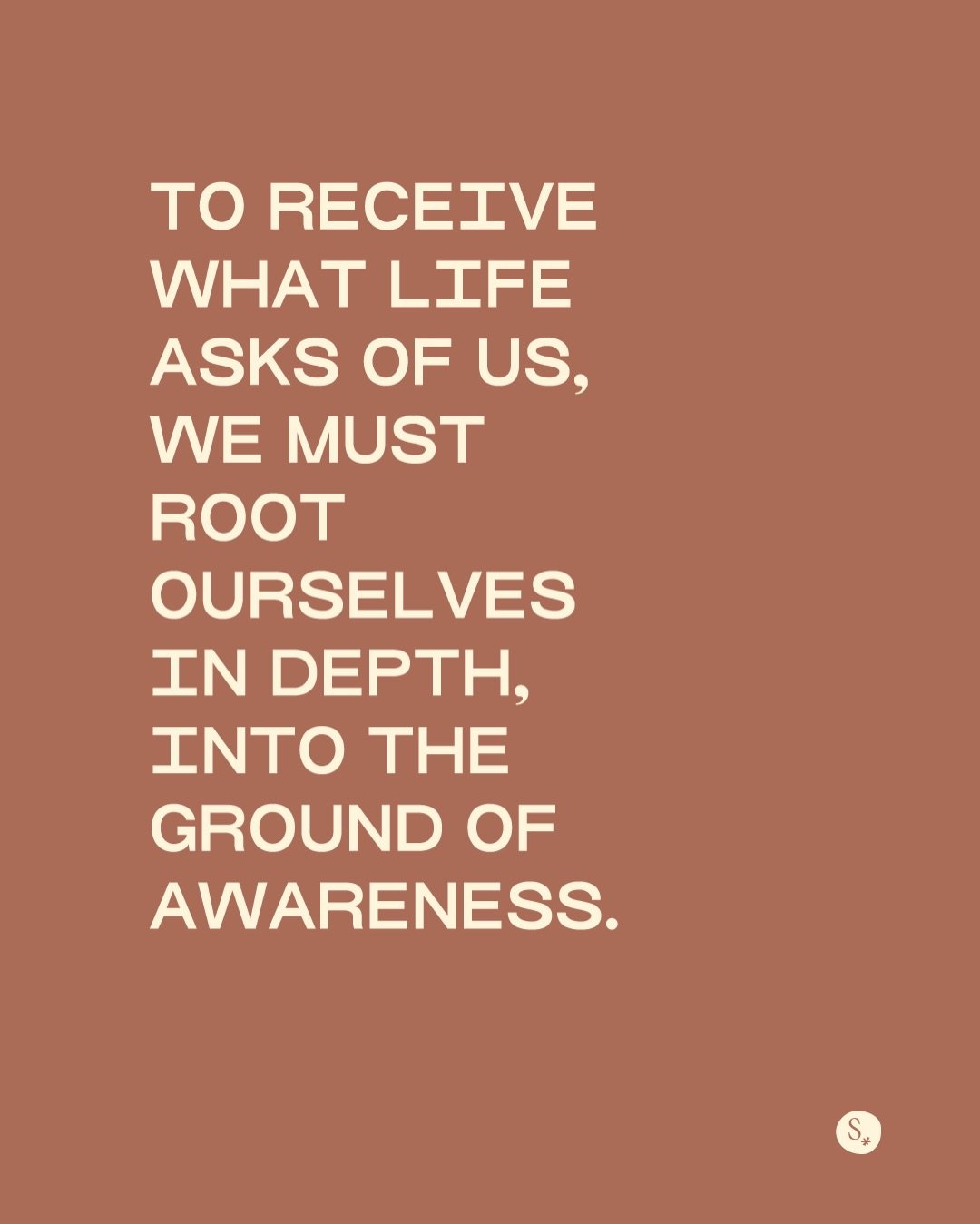 Sthira, the steadiness of being the ground of awareness beneath all movement. 🧿🕳️

We are not passing through a world that is separate from us; we move through a world that longs for us to remember our belonging, our svabhāva, our essential nature.