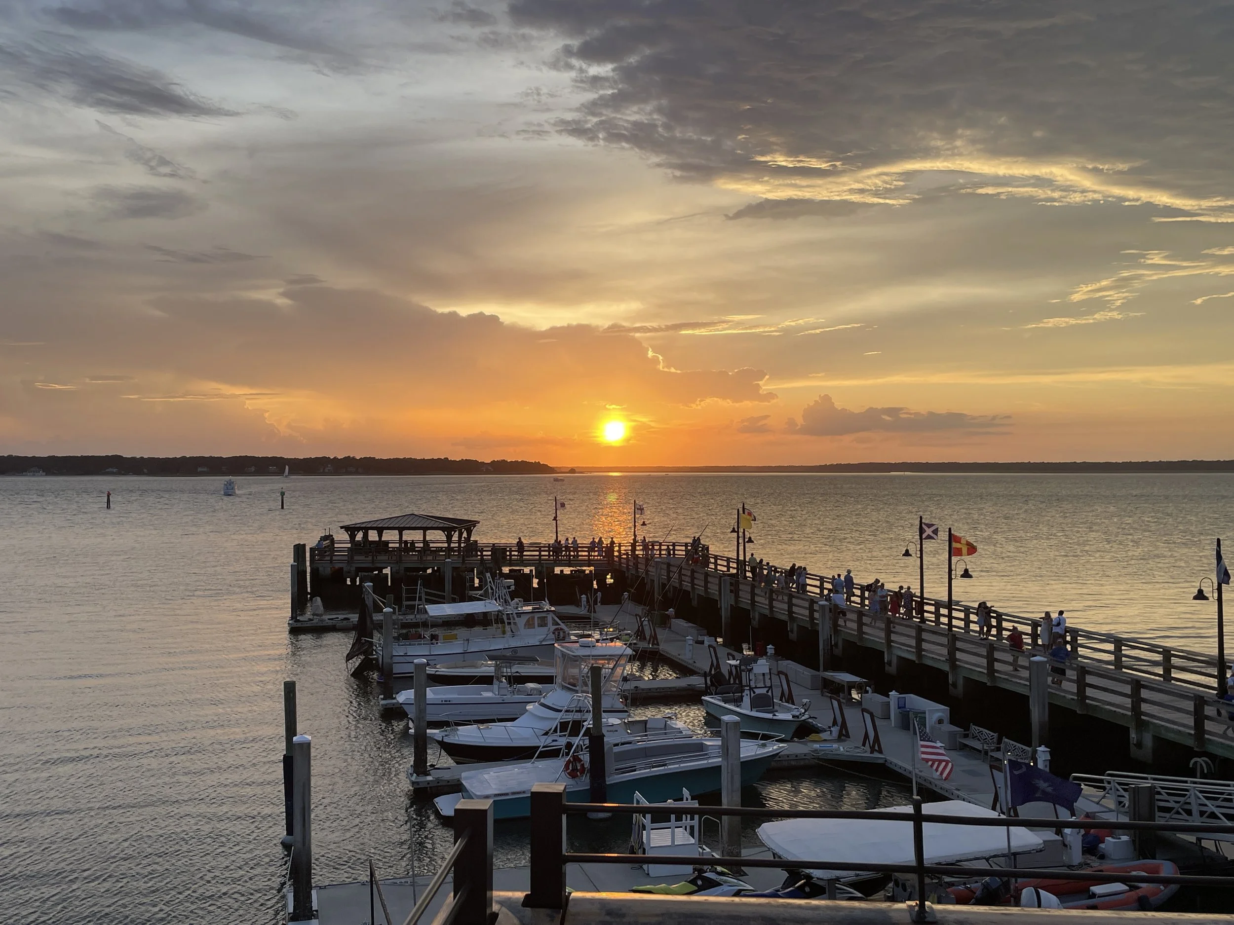 Sunset at Harbour Town Pier