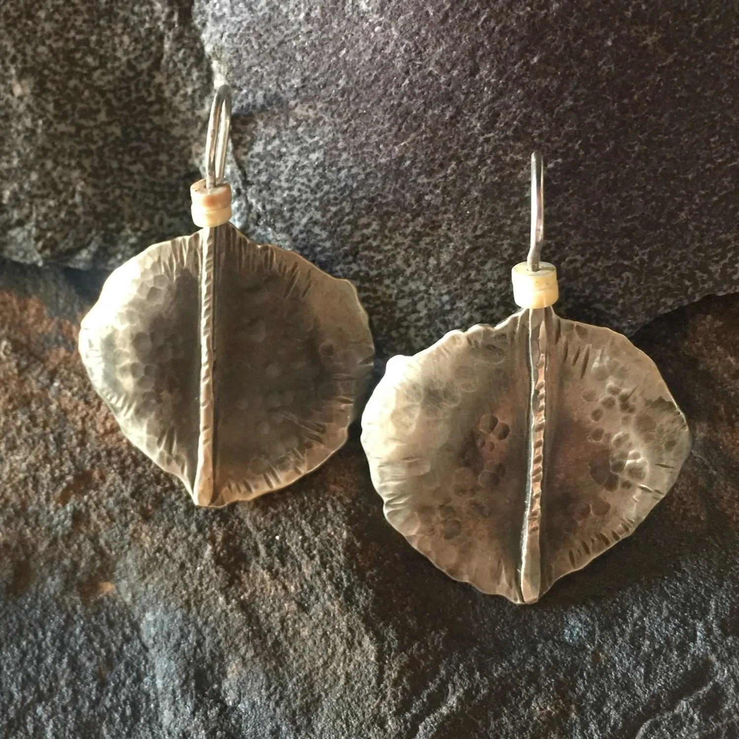 Large Tumbling Aspen Leaf Earrings