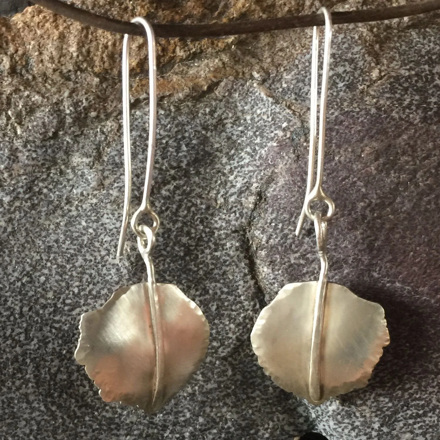 Falling, Fluttering Aspen Leaf Earrings
