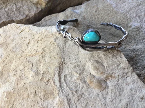 Rustic Cuff with Turquoise