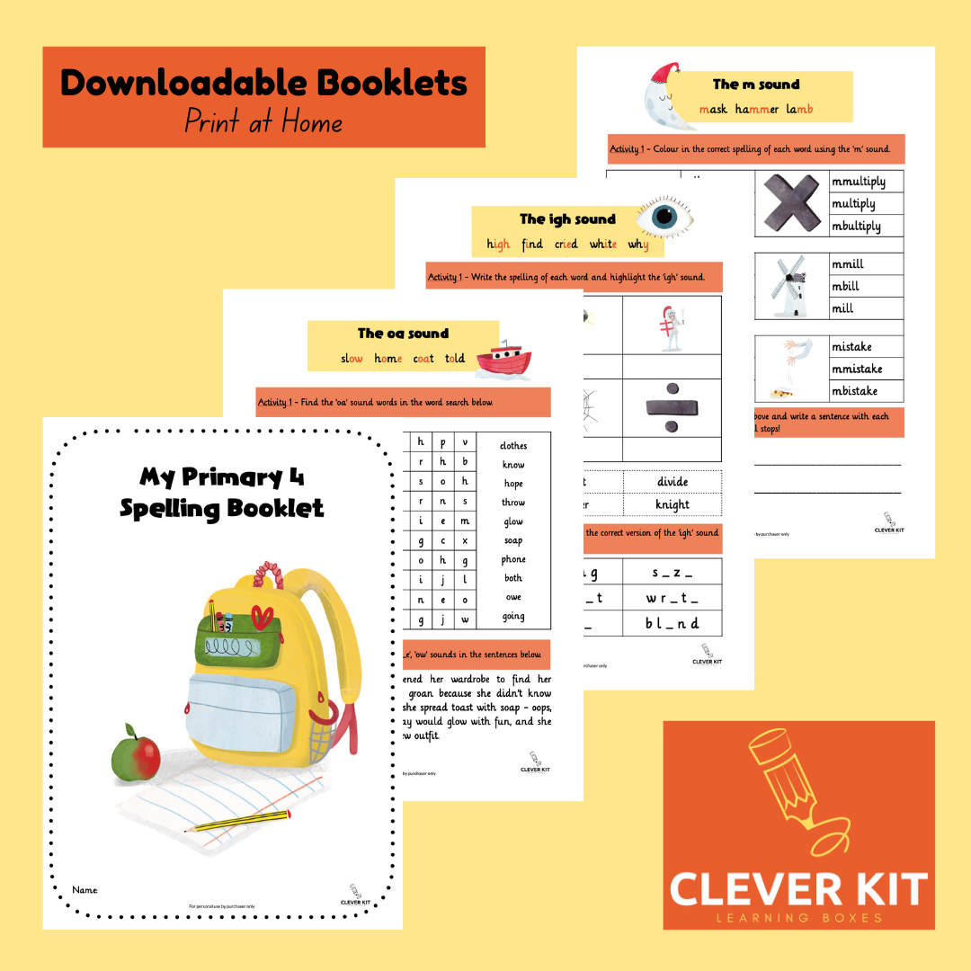 P4 Spelling Booklet – KS1 | Linguistic Phonics Stage 5 Phase 3b