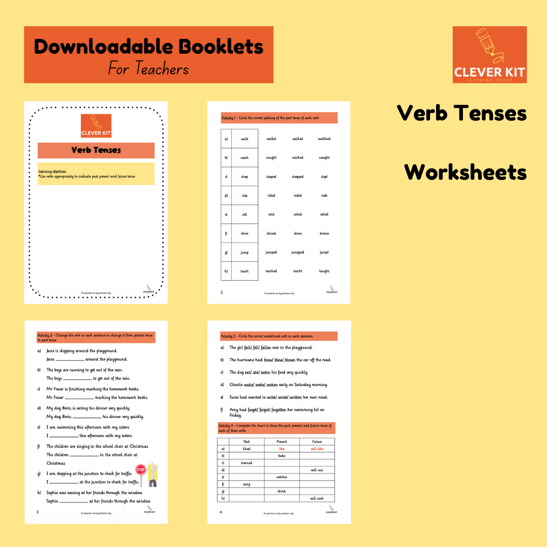 Verb Tenses Worksheets