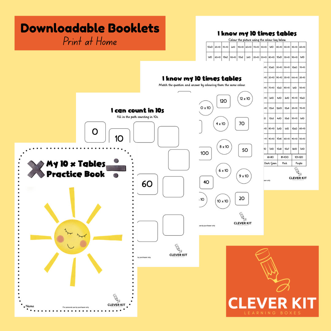 10 x Table Activity Booklet