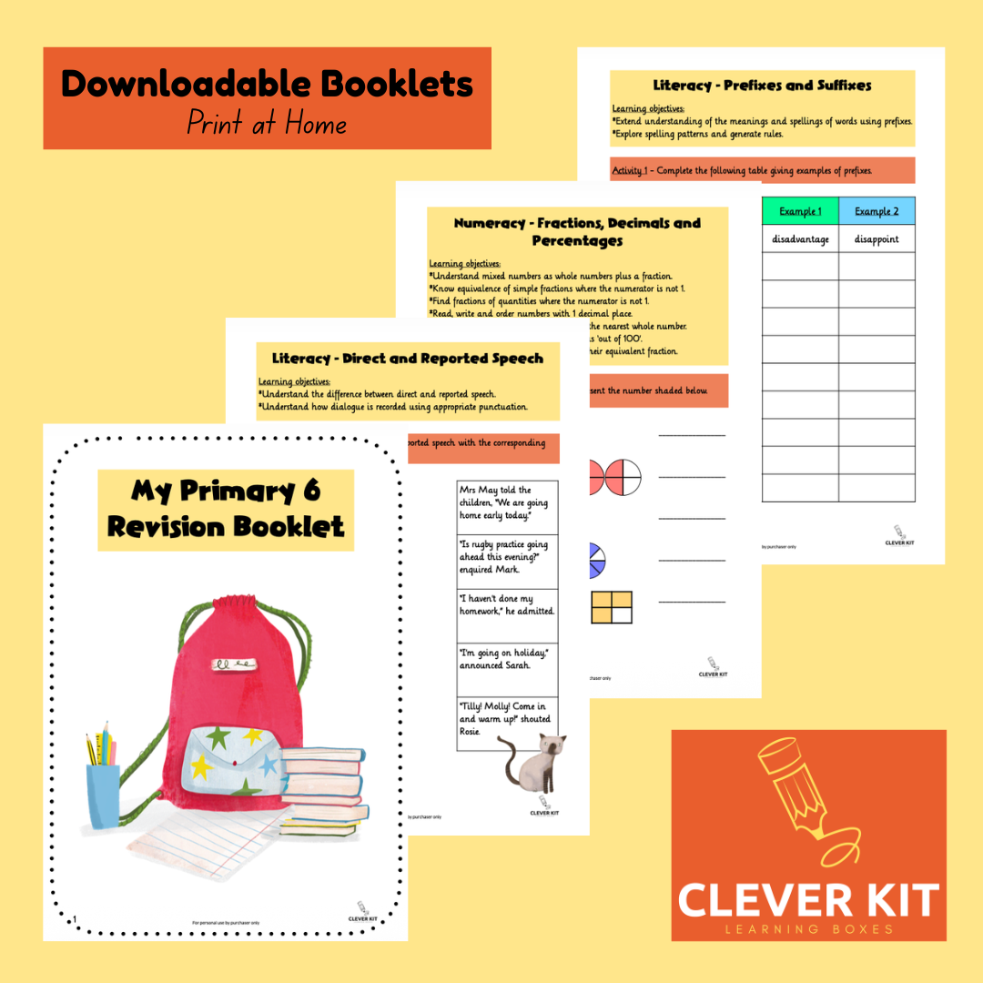 P6 Revision Booklet Northern Ireland Primary School Resources