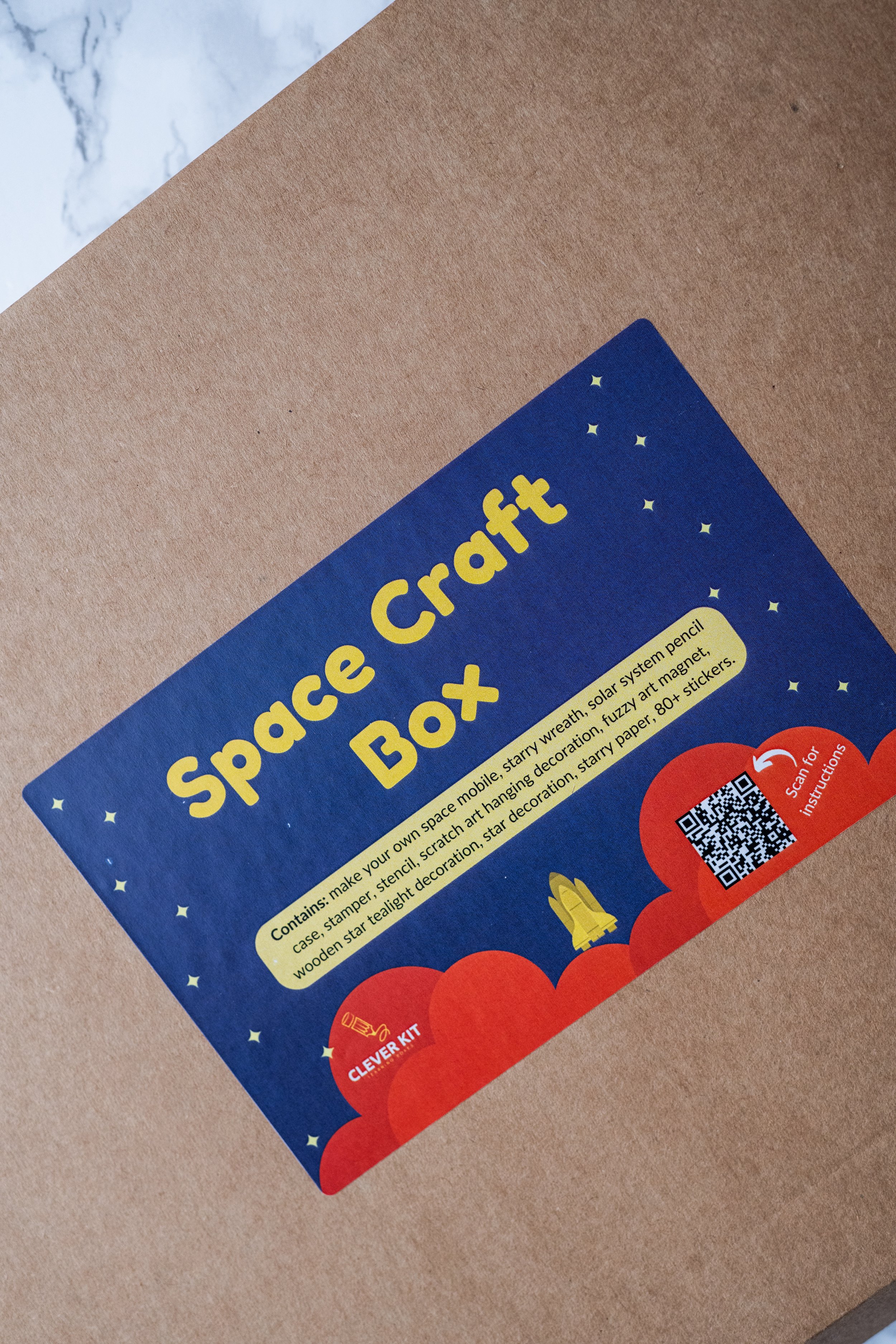 Space craft activities for kids - pencil case, stencils, magnet, stickers and more.
