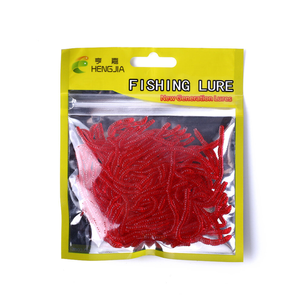 Pack of 3cm Bloodworm Imitation Plastics — Wright Adventure Shop