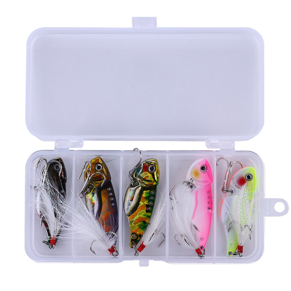 Case of 5 Vibrating Feathered Blade Baits — Wright Adventure Shop