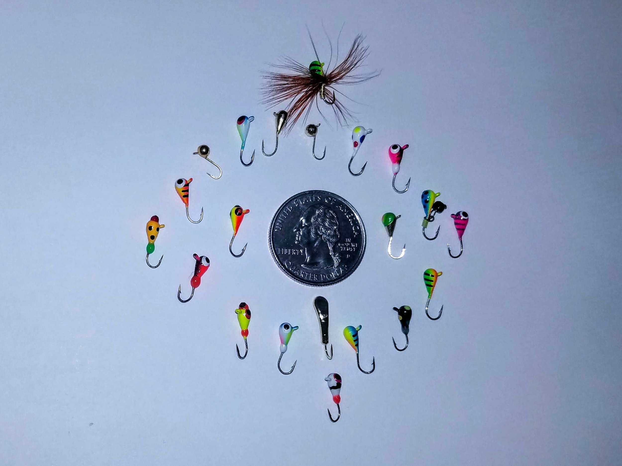 3mm Beautifully Painted Tungsten Teardrop Jigs: Choose Your Own