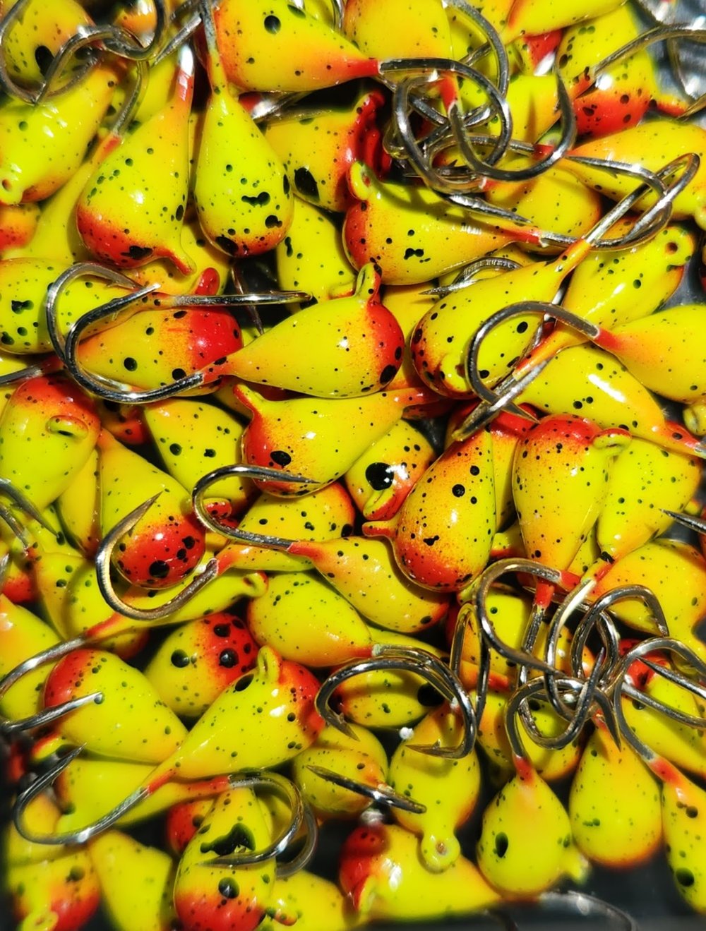 4mm Beautifully Painted Tungsten Teardrop Jigs: Choose Your Own