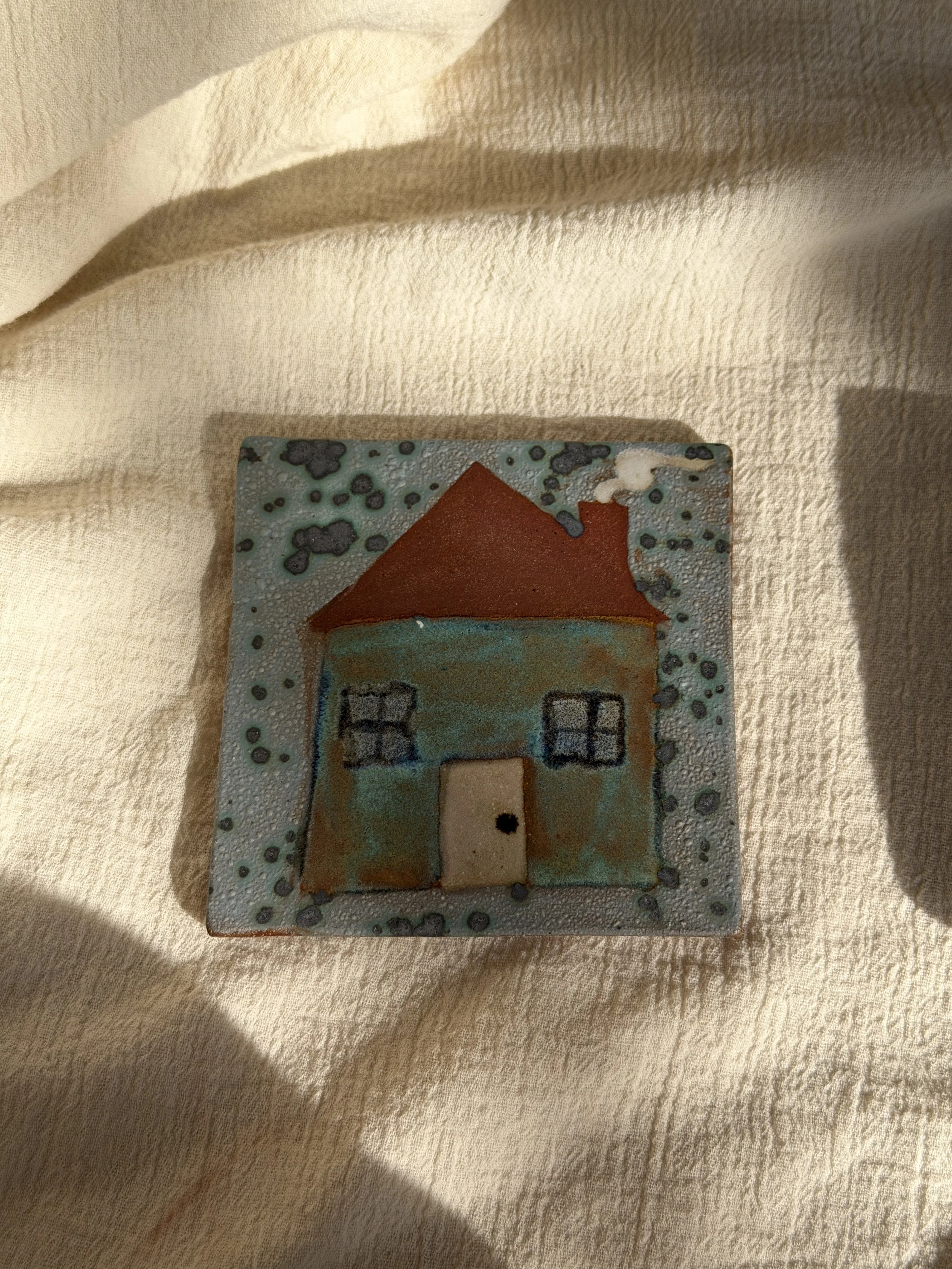 Blue House Coaster