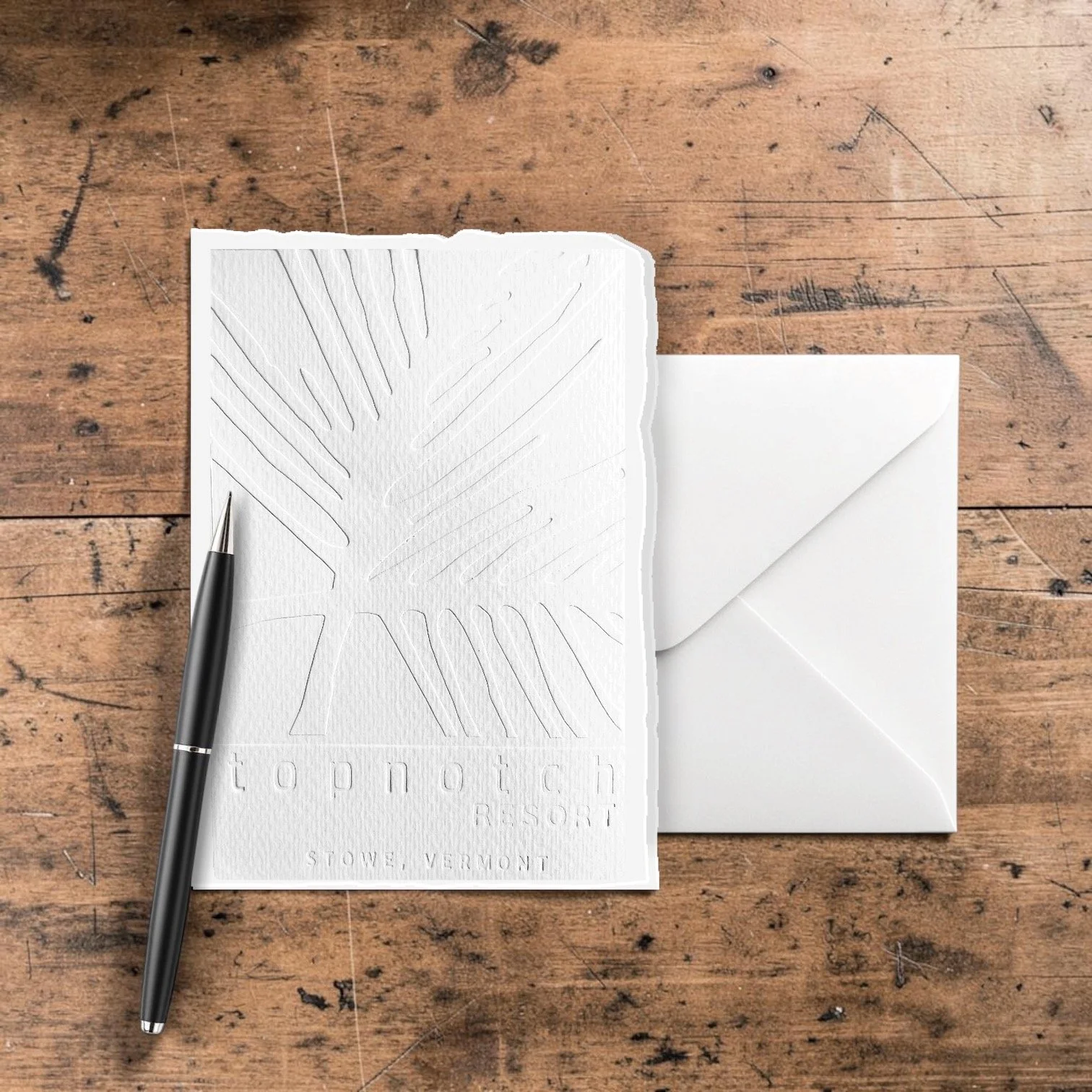 Custom designed & hand-pressed note cards.