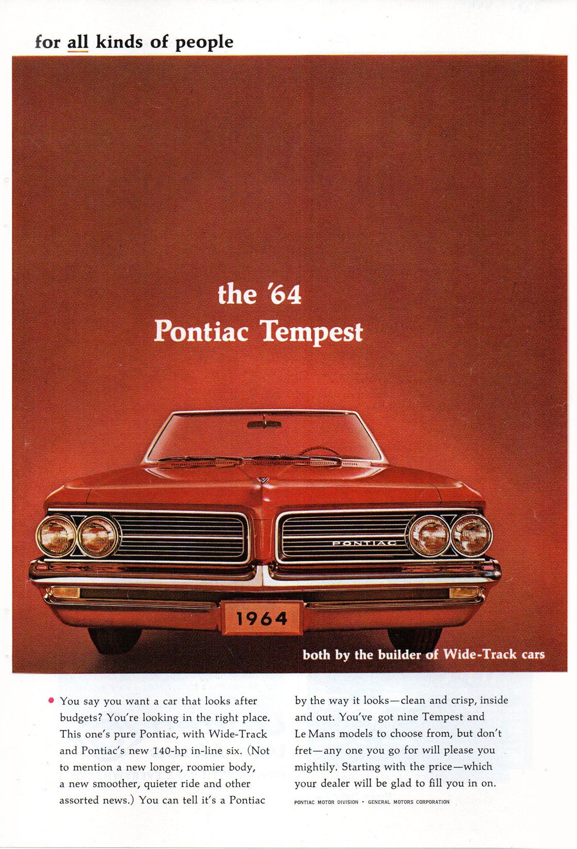 1964 Pontiac GTO Sales Brochure 64 