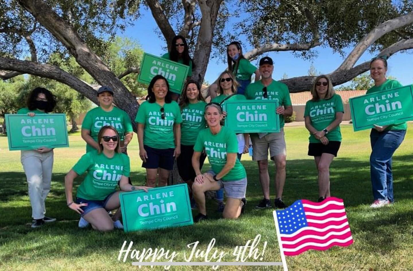 From me and my campaign team, Happy 4th of July! 🇺🇸🇺🇸🇺🇸

#WinWithChin✅✅✅

arlenefortempe.com

#tempe #tempearizona #tempeaz #southtempe #downtowntempe #july4th