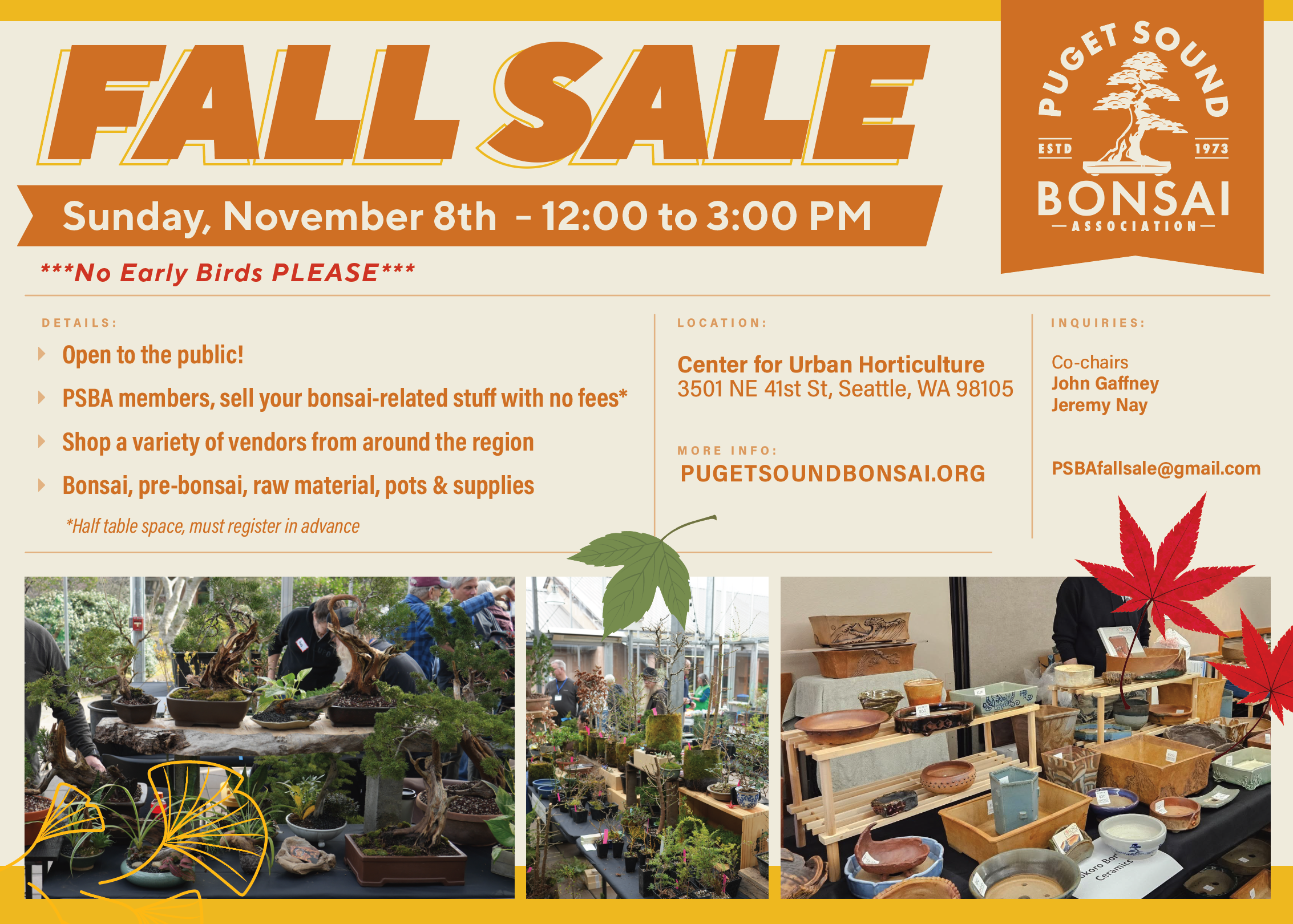2026 Fall Sale Flyer