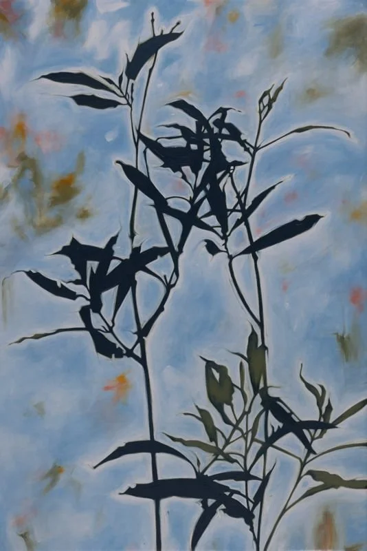 BLUE OLIVE, 2025, oil on canvas, 36 x 24"
