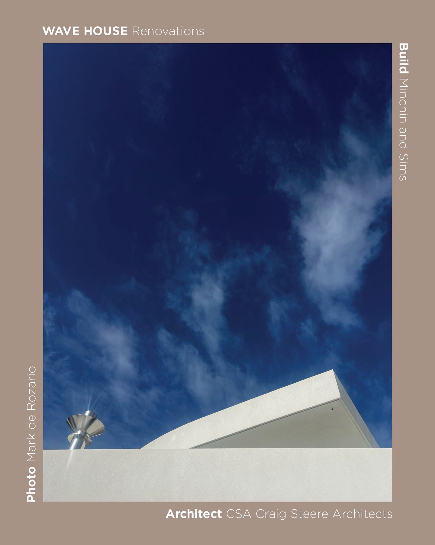 Crisp white wave form peeking out against the stunning Perth sky!
&bull;
Build: @minchinandsims 
Photo: @mad2407 
@craigsteere @dan.robertson_ #CSAWaveHouse #architecture #australianarchitecture #architecturewesternaustralia #perth