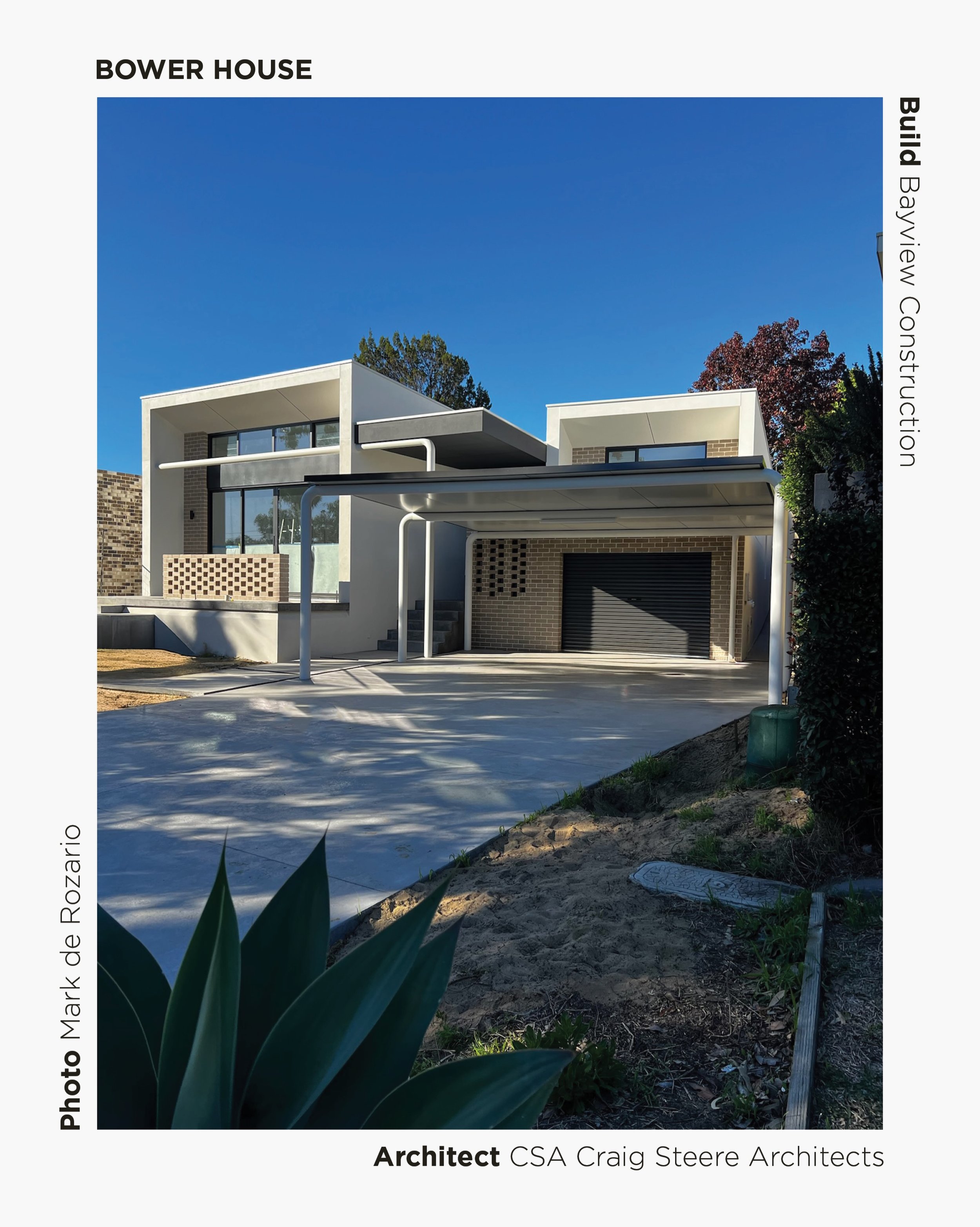 Just a matter of weeks until handover for our Bower House. Our avid gardener is starting the greening up process. 
&bull;
Build: @bayviewconstructionswa 
Photo: @mad2407 
@craigsteere @dan.robertson_ 
#CSABowerHouse #architecture #australianarchitect