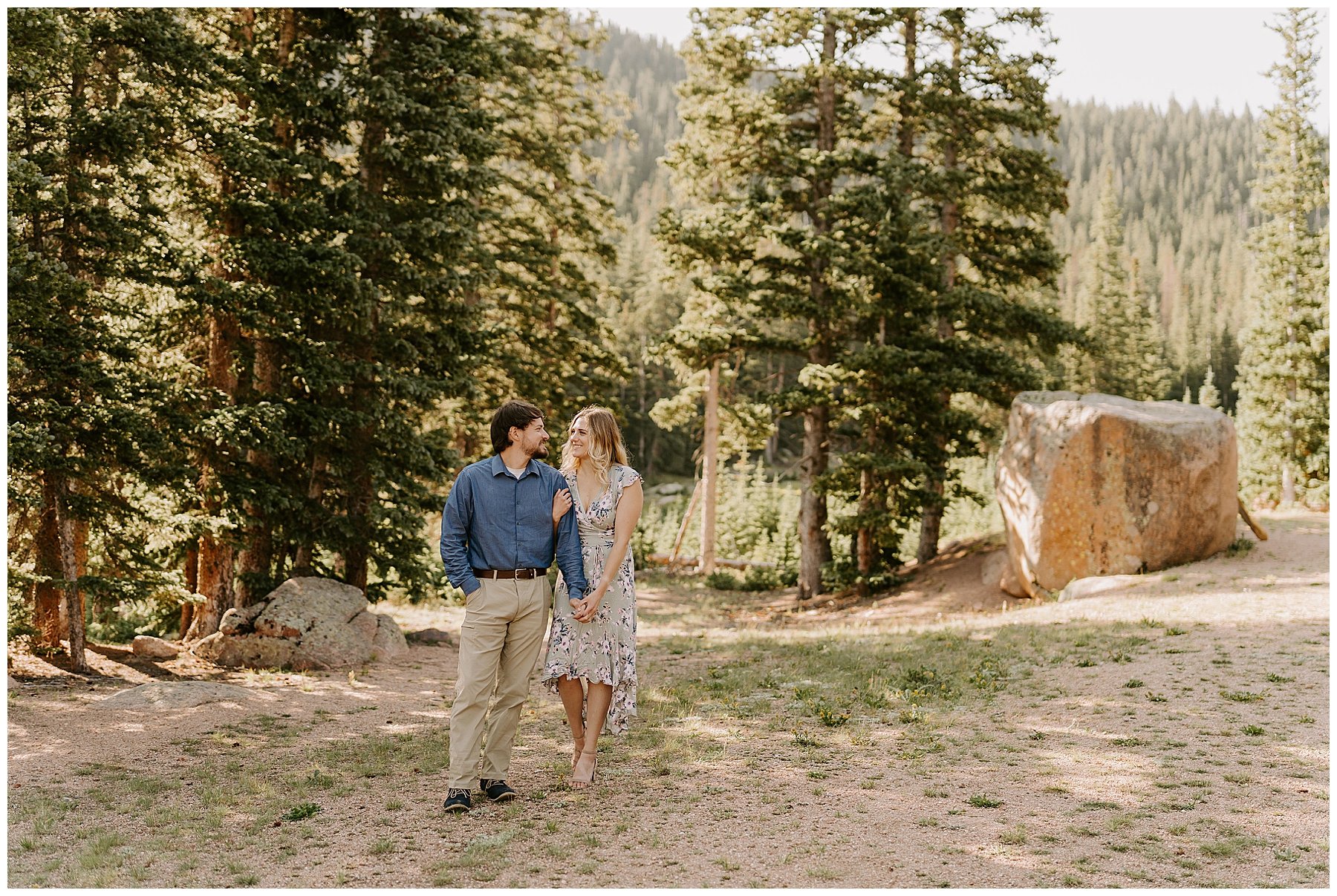 Locations with Tall Trees in Colorado for Engagement Sessions | Texas and Colorado Wedding Photographer | Ashley Medrano Photography