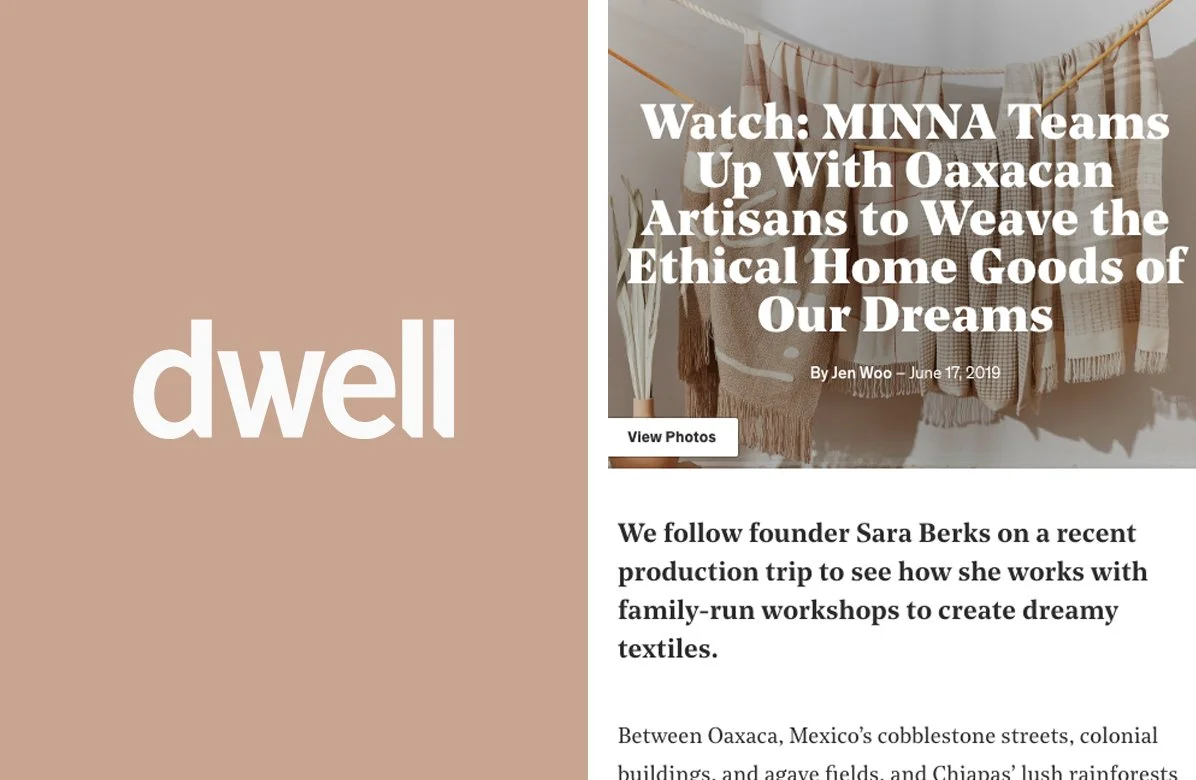 DWELL — MINNA Teams Up with Oaxacan Artisans 
