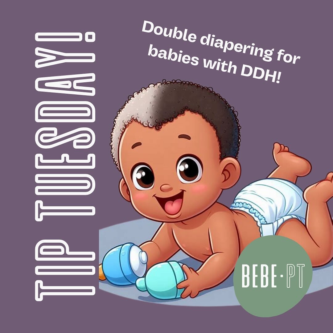 Hey it&rsquo;s #tiptuesday again and today I&rsquo;m here to talk about double diapering for babies with developmental dysplasia or the hips (DDH)! 🧷

If your baby is at risk for DDH (breech, female, LGA to name a few) or has clinical signs of insta