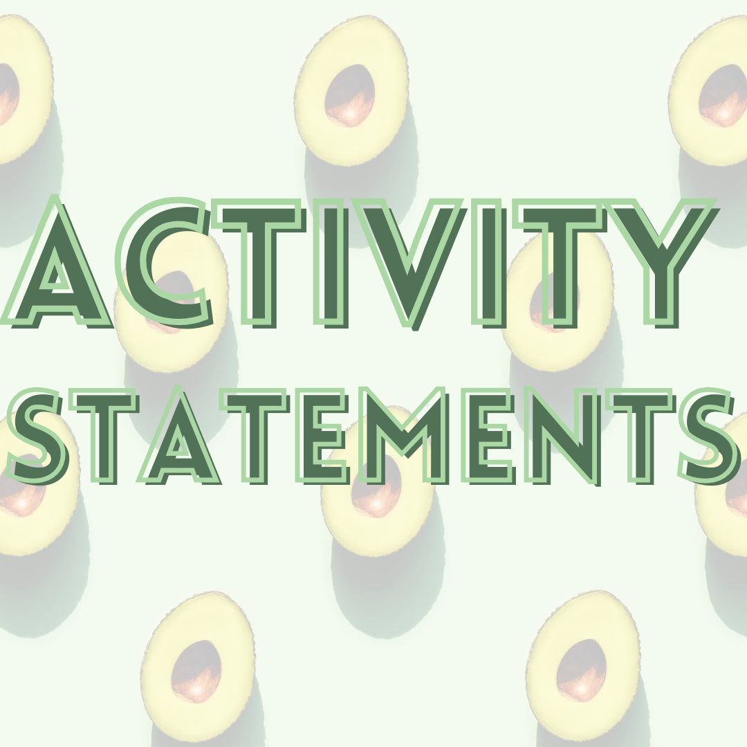 Activity Statements and Registrations