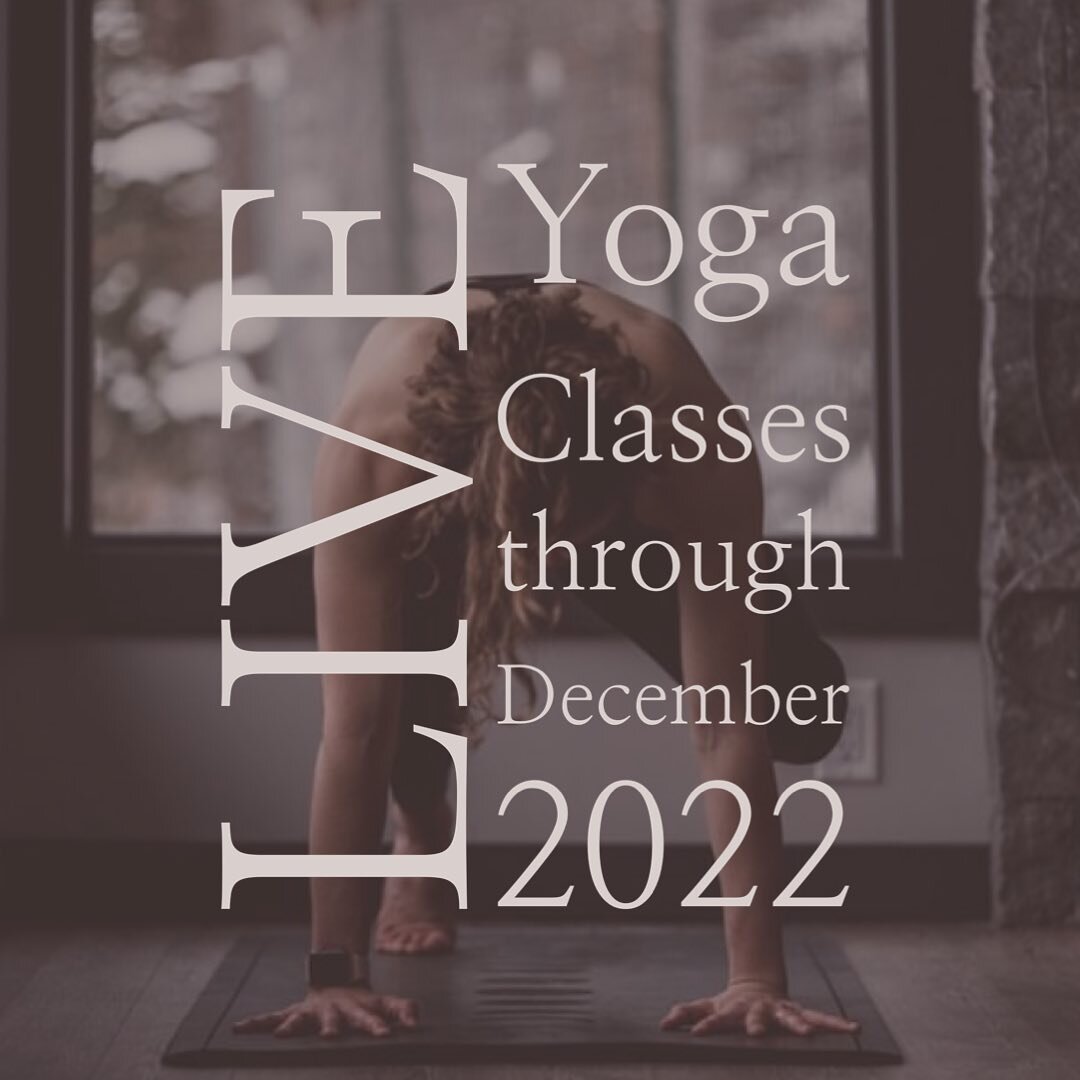 I wanted to drop my full teaching schedule in one place through the end of the year. If you&rsquo;re in Lake Placid or visiting soon, check it out and come join us ☺️

From November 30 onward, Restorative Vinyasa every Wednesday at 7 a.m. and 6:30 p.