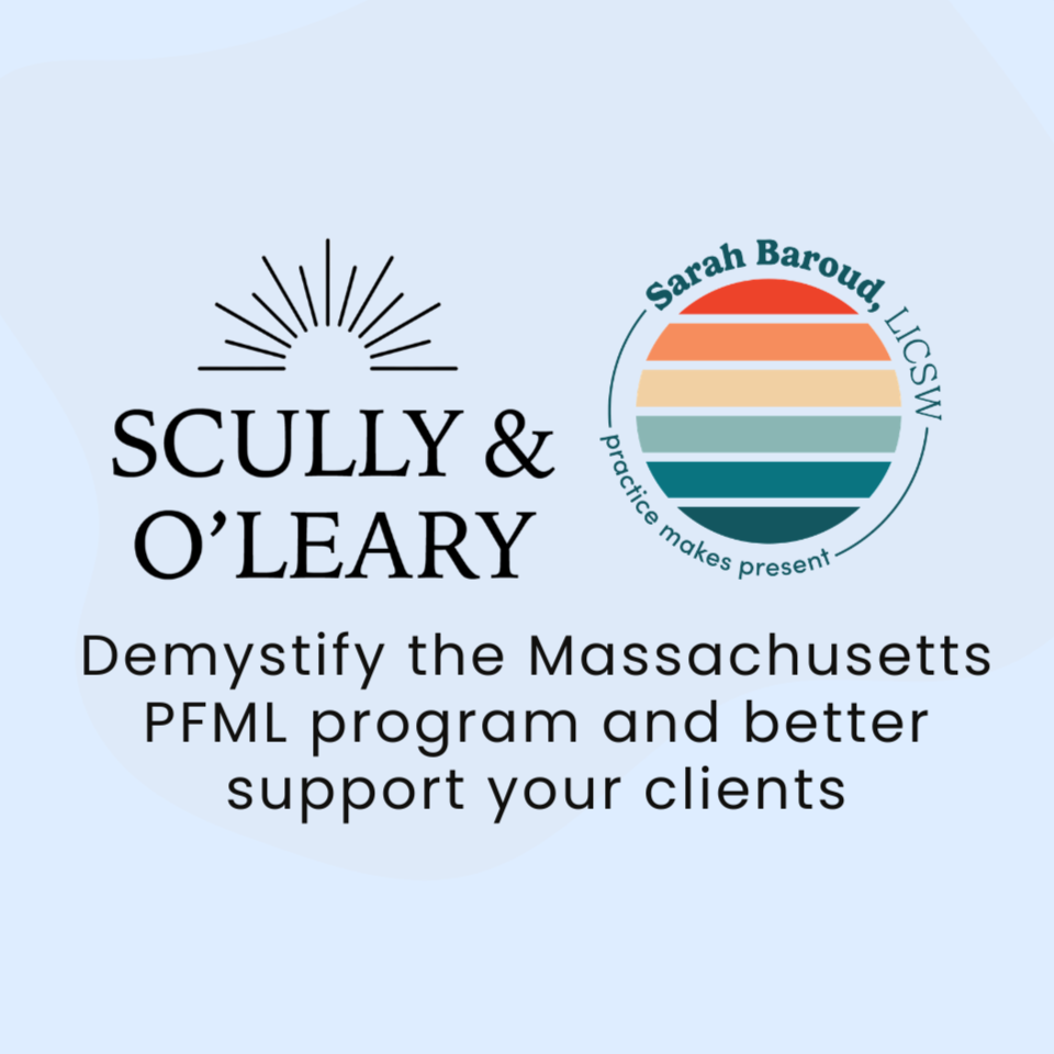 Taking the Mystery out of MA Paid Family and Medical Leave for Maternal Mental Health Providers (virtual)