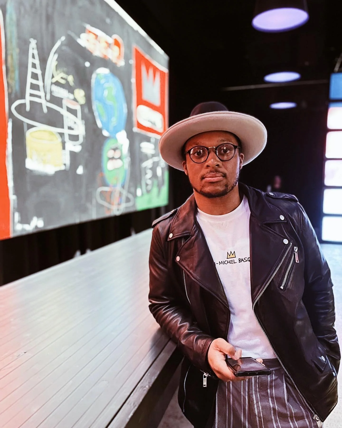 Staple - Charcoal/Alabaster spotted at the @basquiatkingpleasure opening 👑