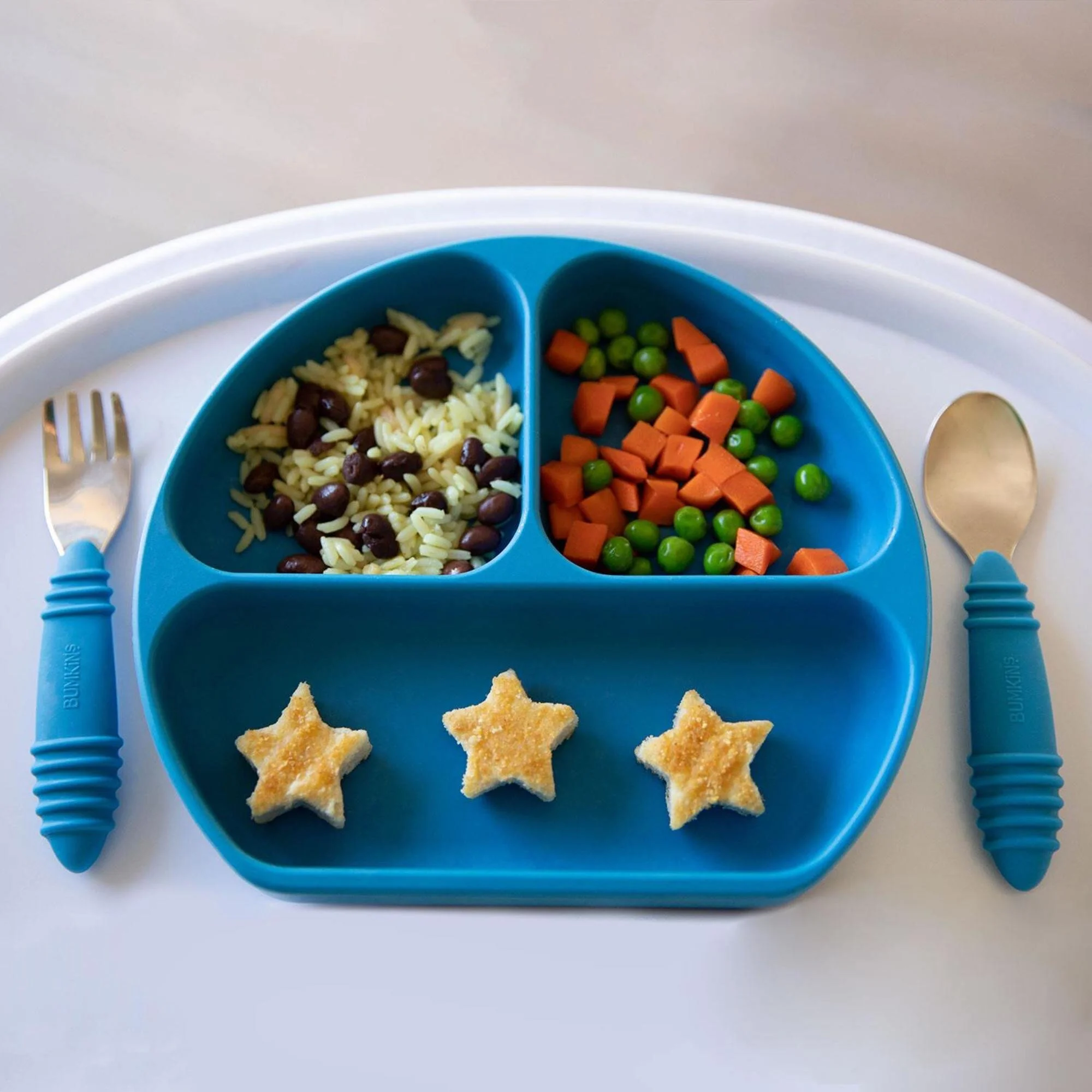 Bumkins Spoon and Fork Set - Dark Blue — Jake + Co