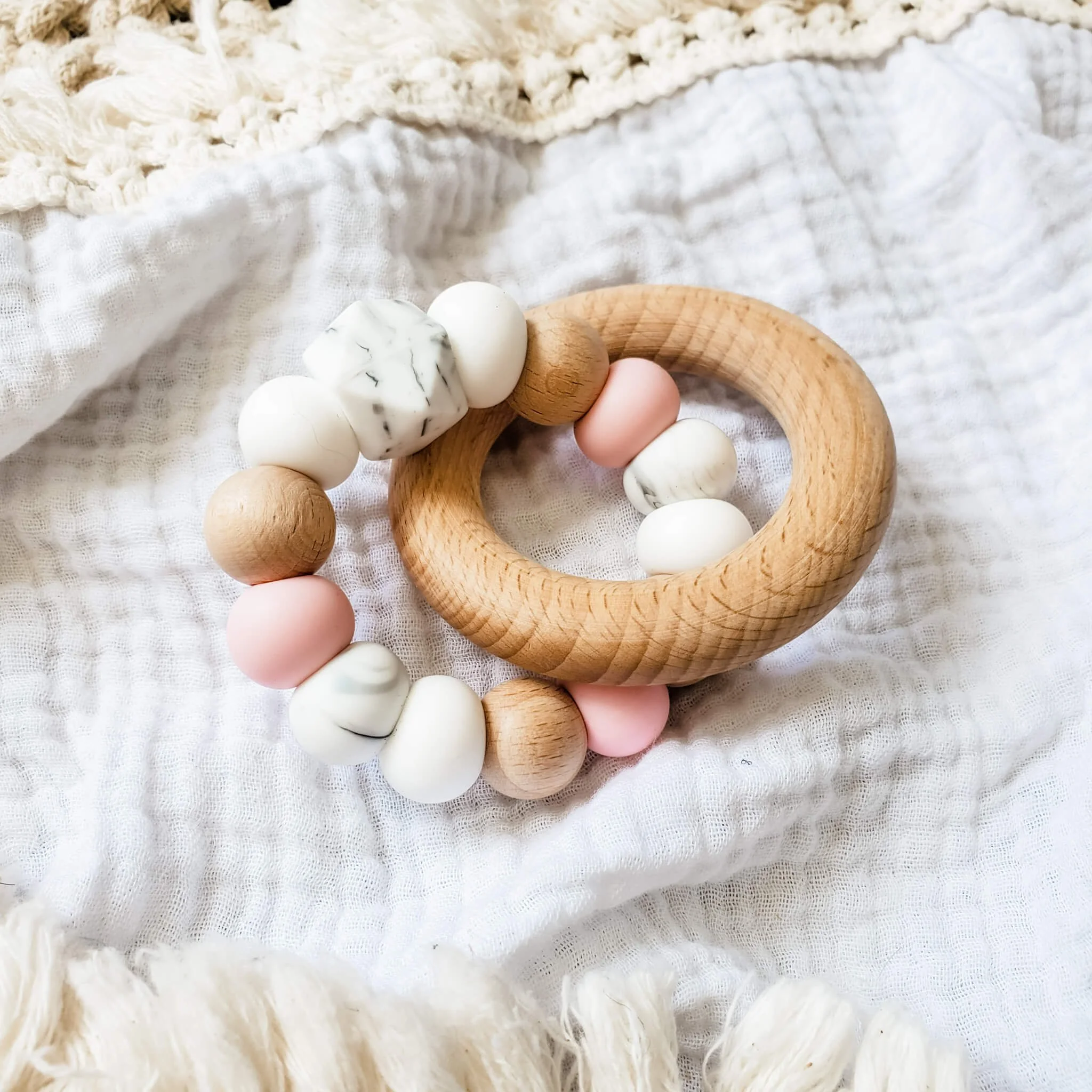 Hex Teething Ring - Ballerina — Jake + Co