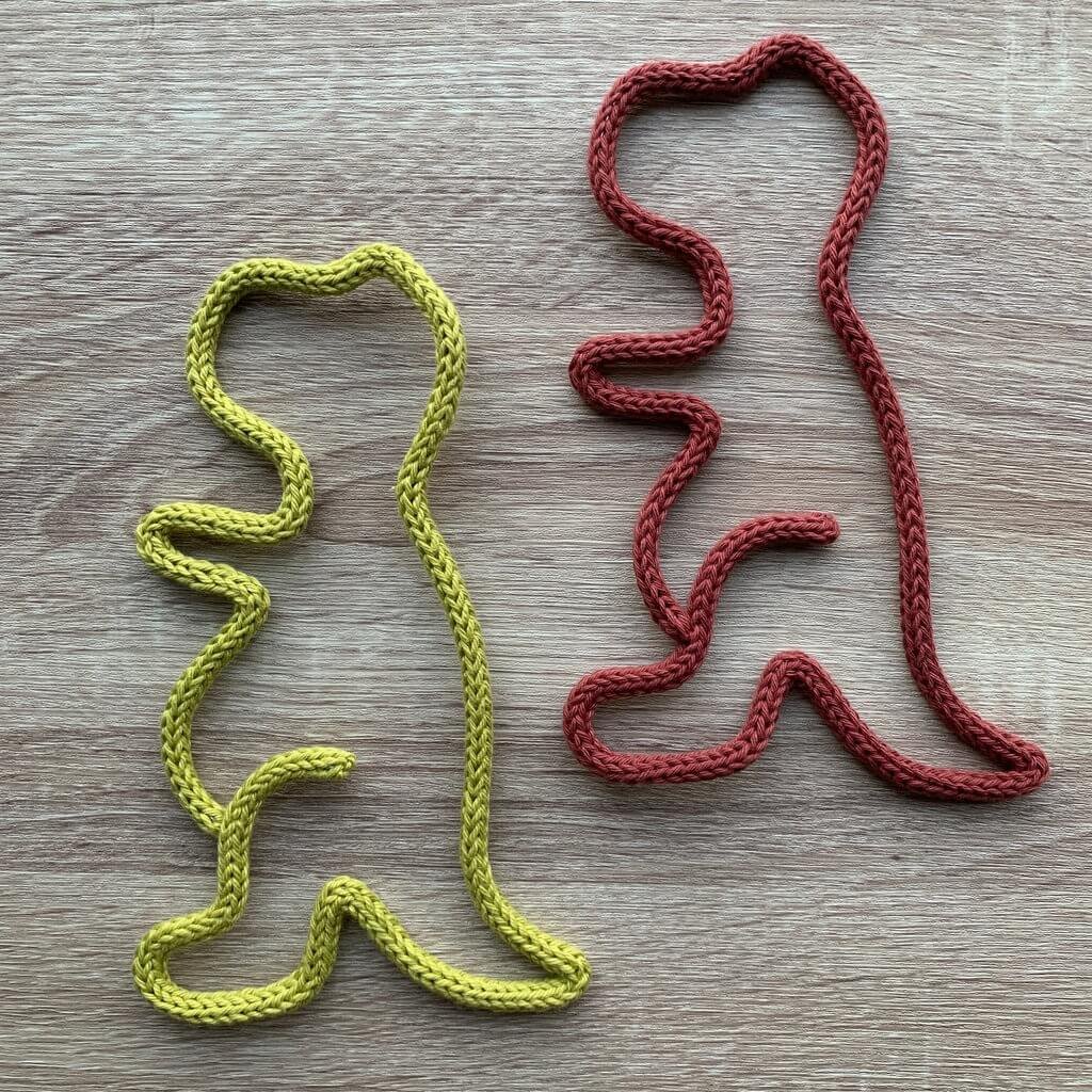 Knitted Wire Dinosaur from Queenstown Baby Shop