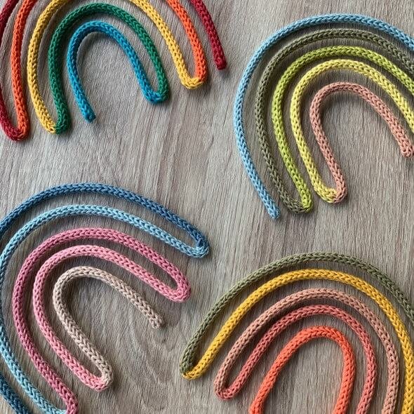 Custom Knitted Wire Rainbow from Queenstown Baby Shop