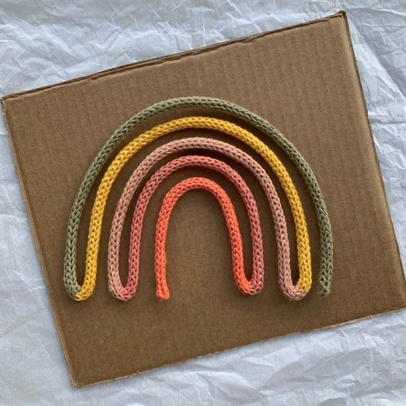 Custom Knitted Wire Rainbow from Queenstown Baby Shop