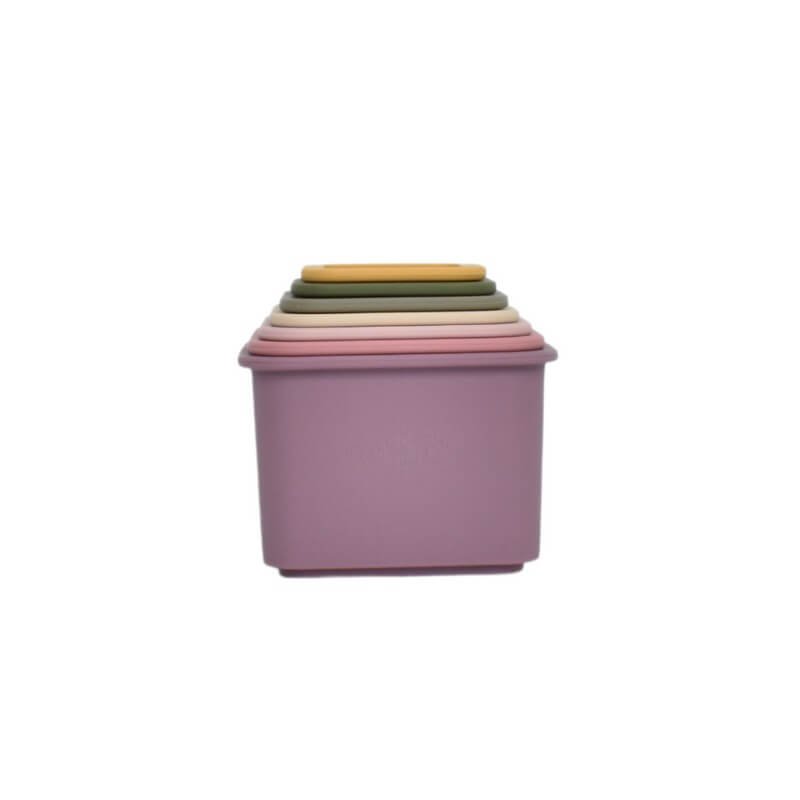 Square Stackable Cup Petite Eats Square Stacking Cups — Jake + Co